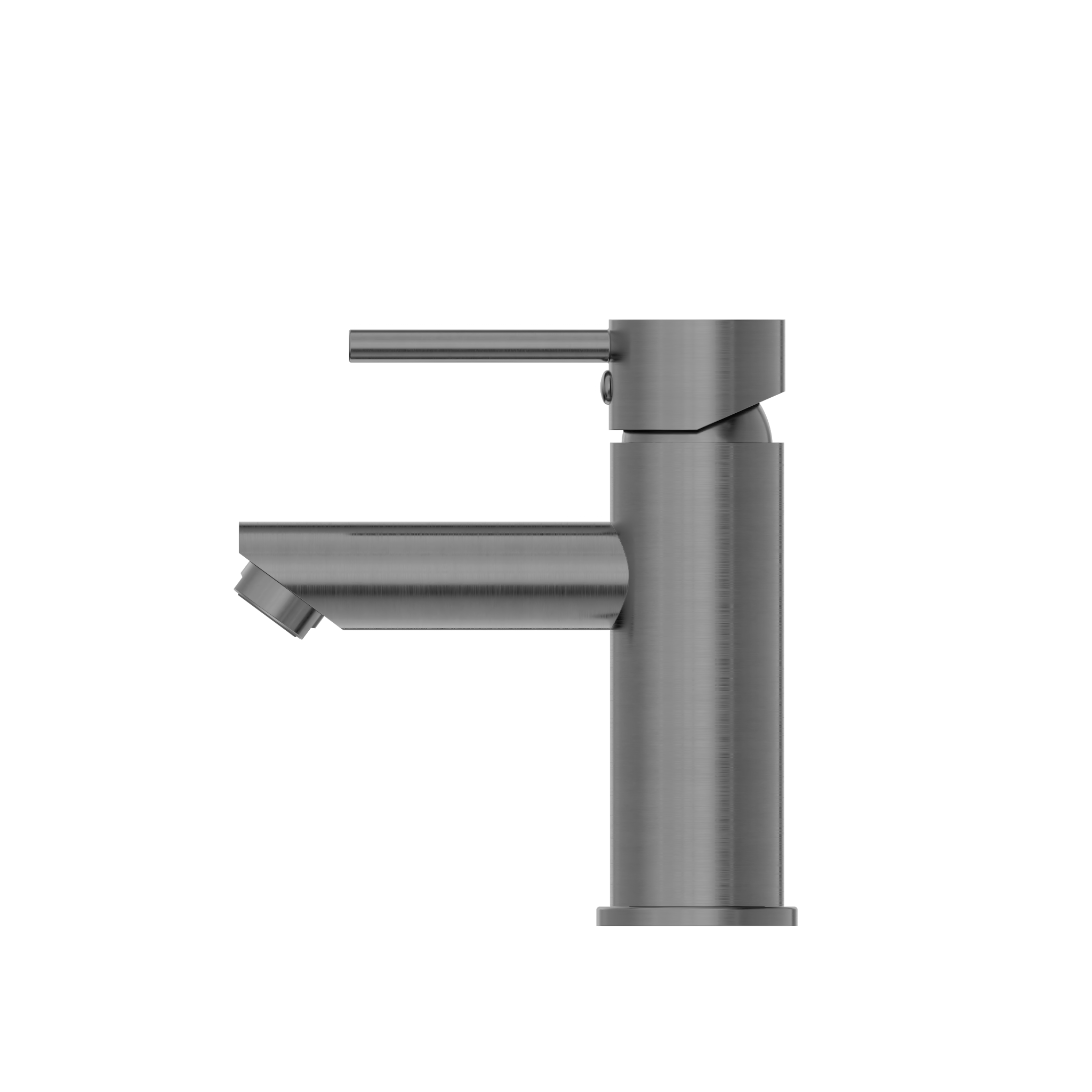 Dolce Basin Mixer Straight Spout Gun Metal
