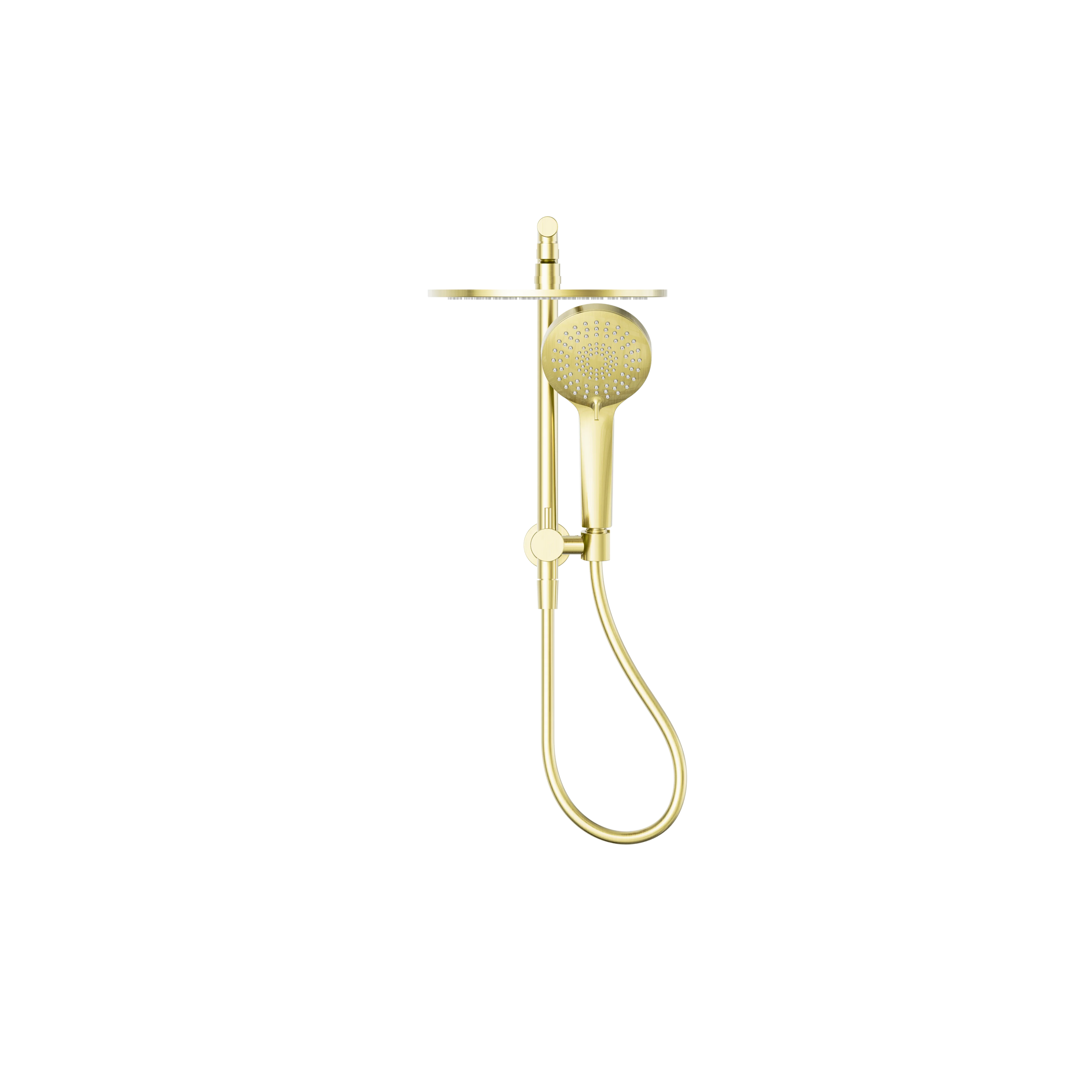 Mecca 2 In 1 Twin Shower Brushed Gold