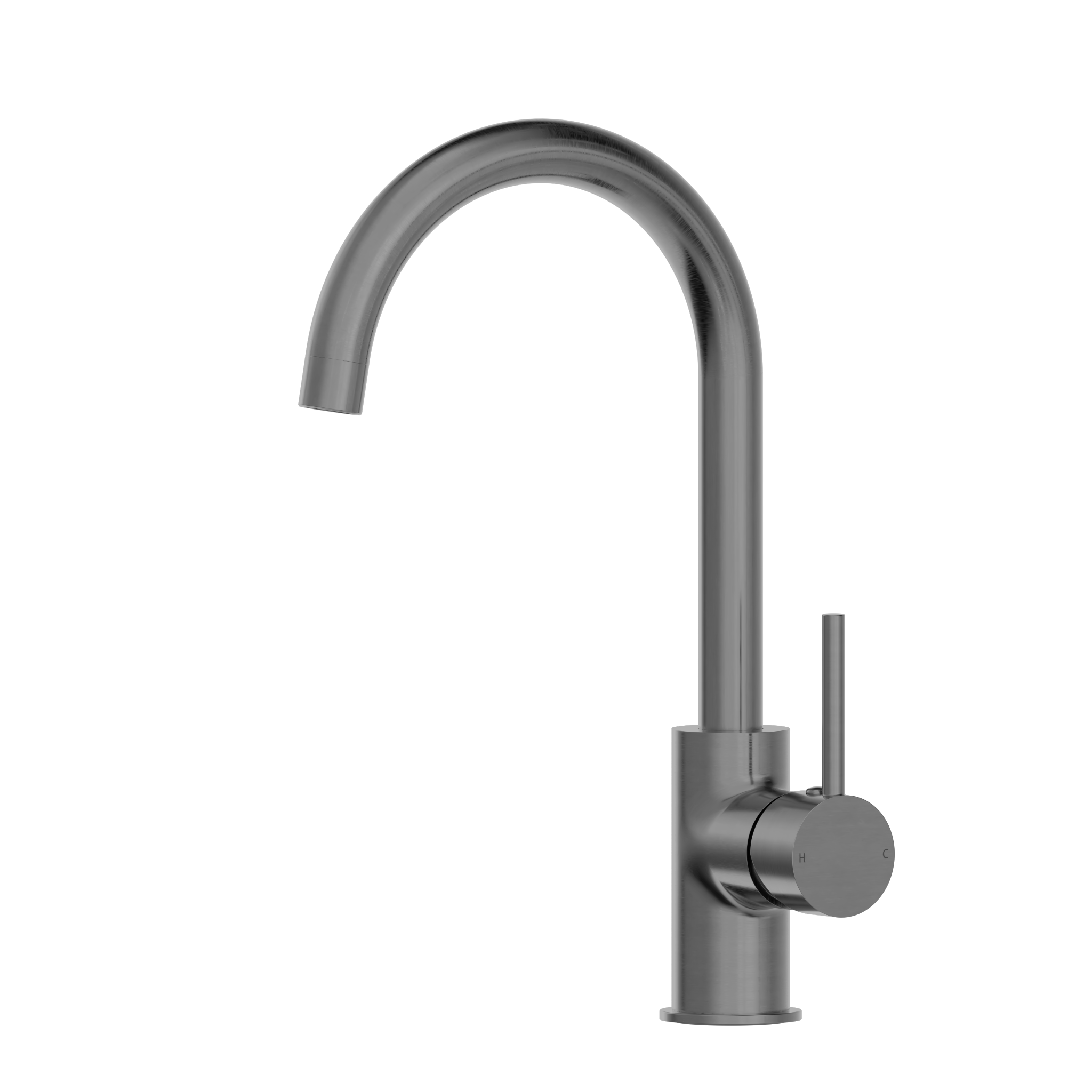 Dolce Kitchen Mixer Gooseneck Gun Metal