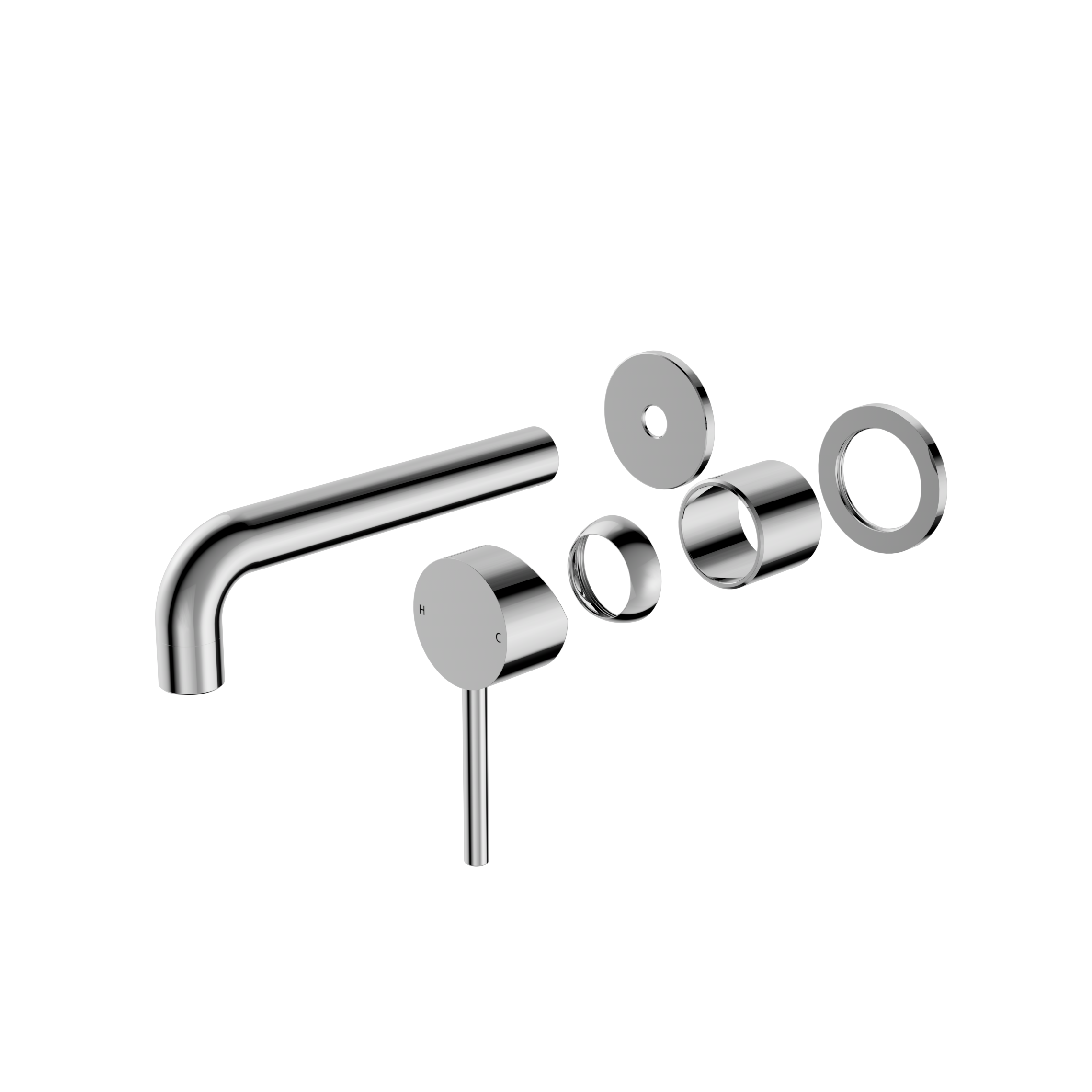 Dolce Wall Basin/Bath Mixer Separate Back Plate Trim Kits Only Chrome