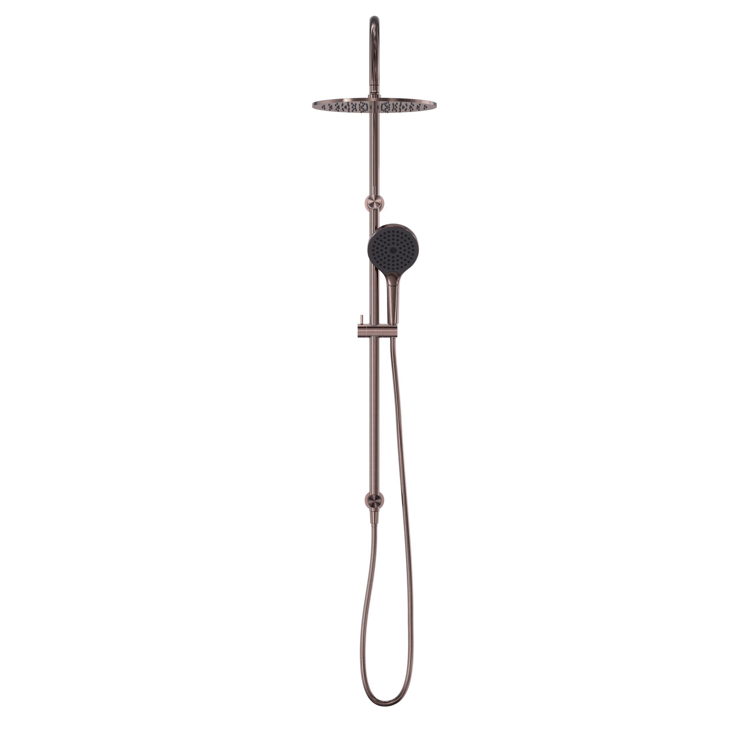 Opal Twin Shower With Air Shower II Brushed Bronze