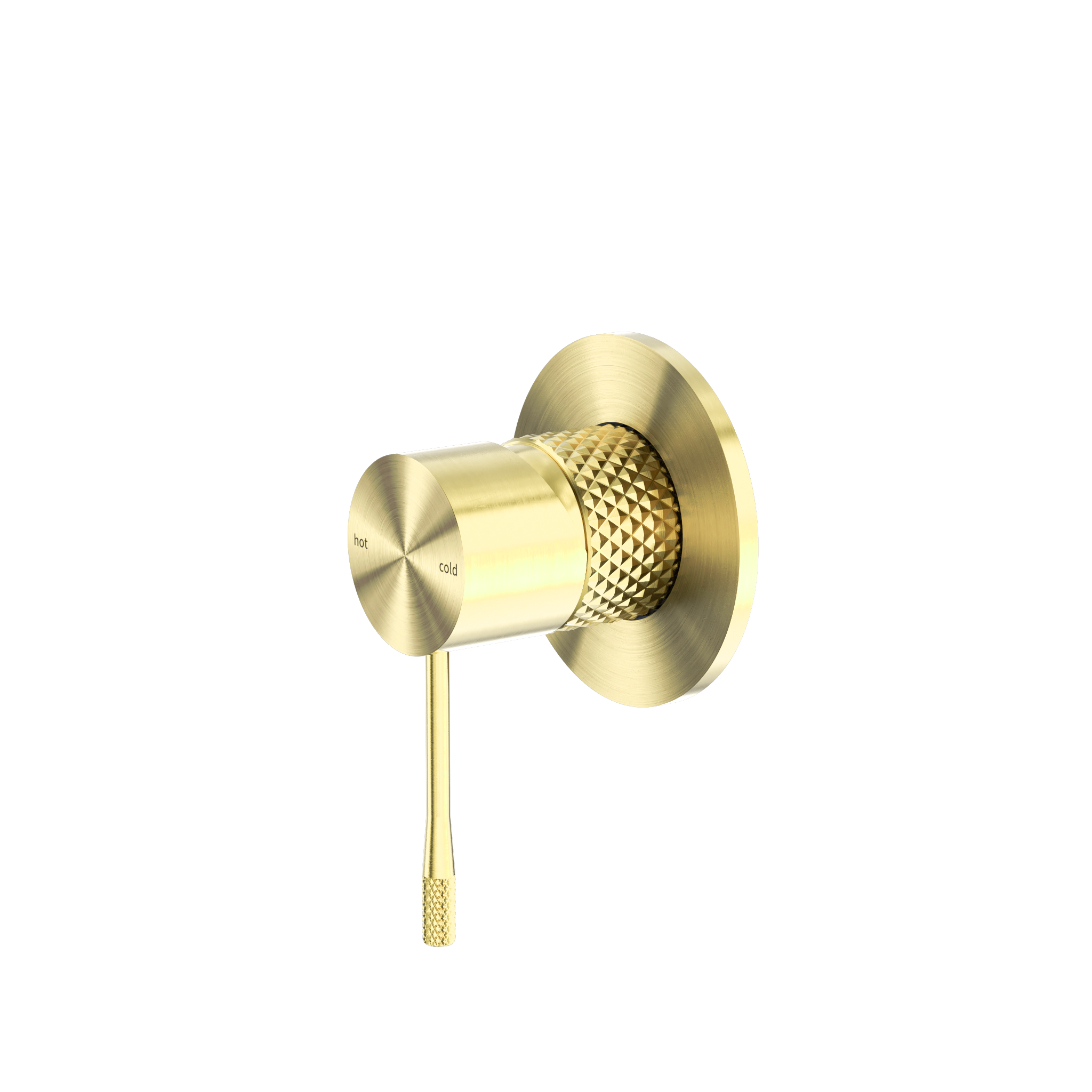 Opal Shower Mixer 80mm Plate Brushed Gold