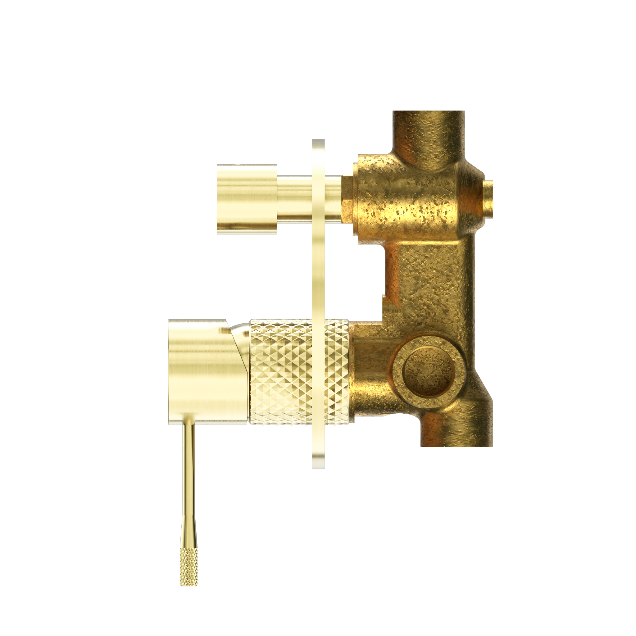 Opal Shower Mixer With Diverter Brushed Gold