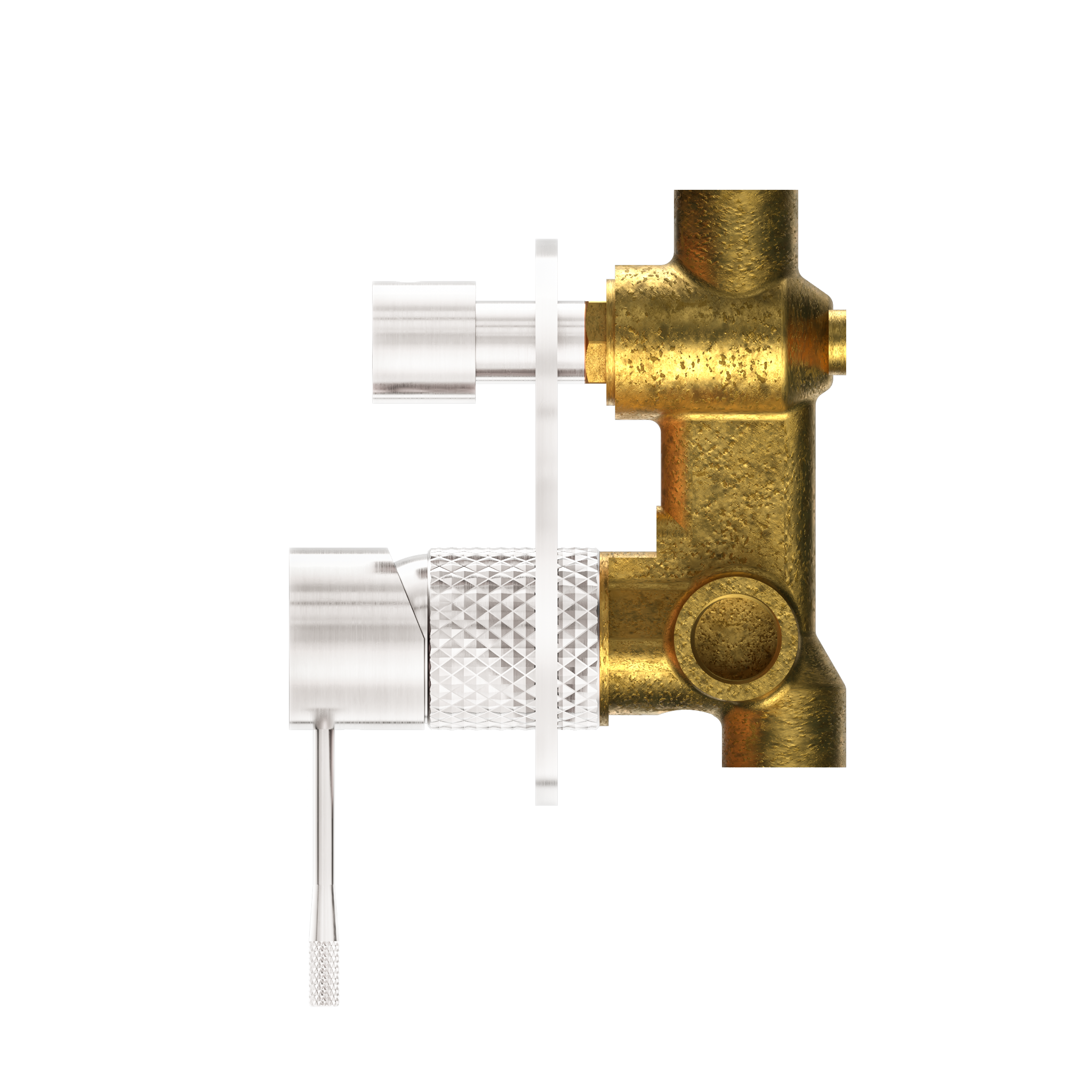 Opal Shower Mixer With Diverter Brushed Nickel
