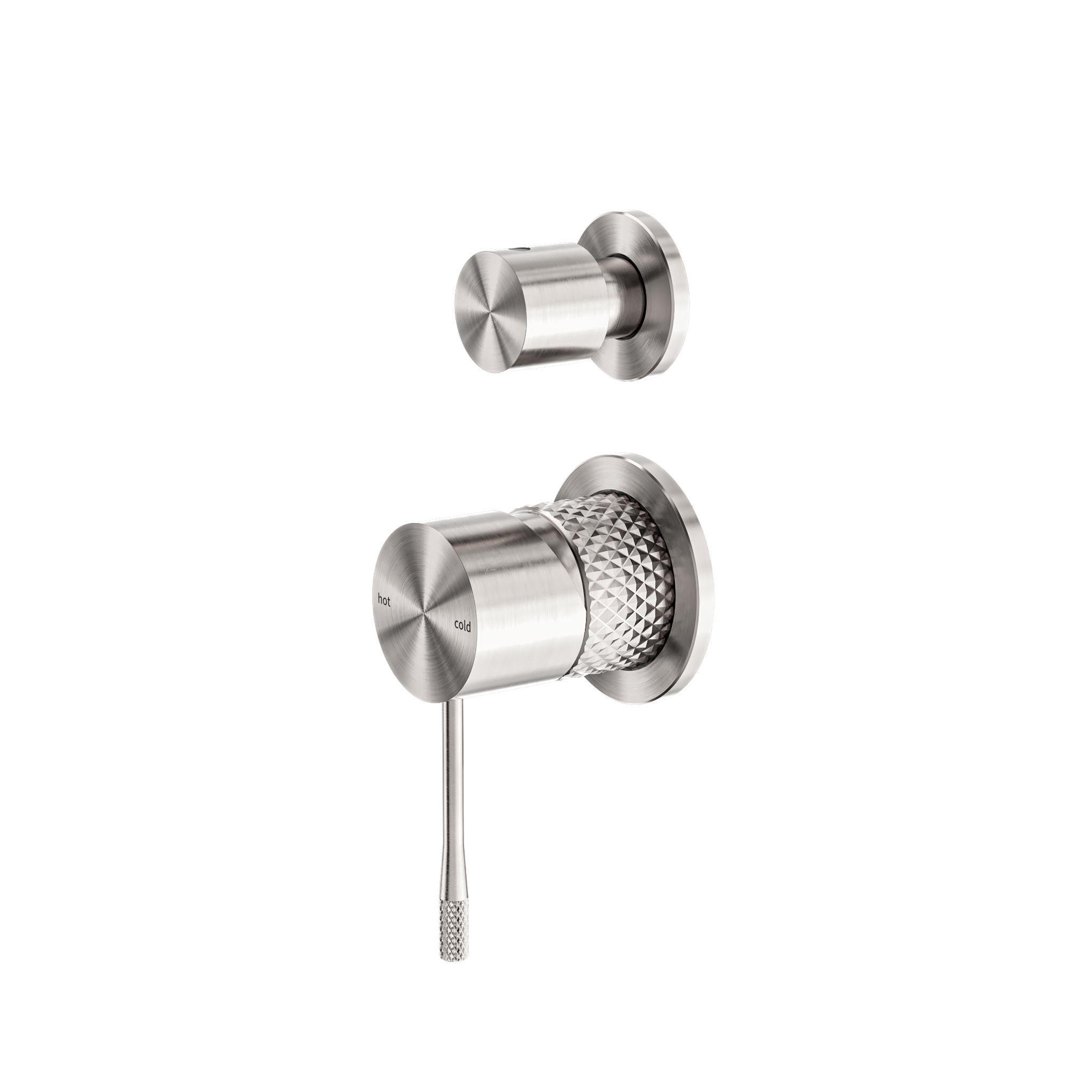 Opal Shower Mixer With Diverter Separate Plate Brushed Nickel