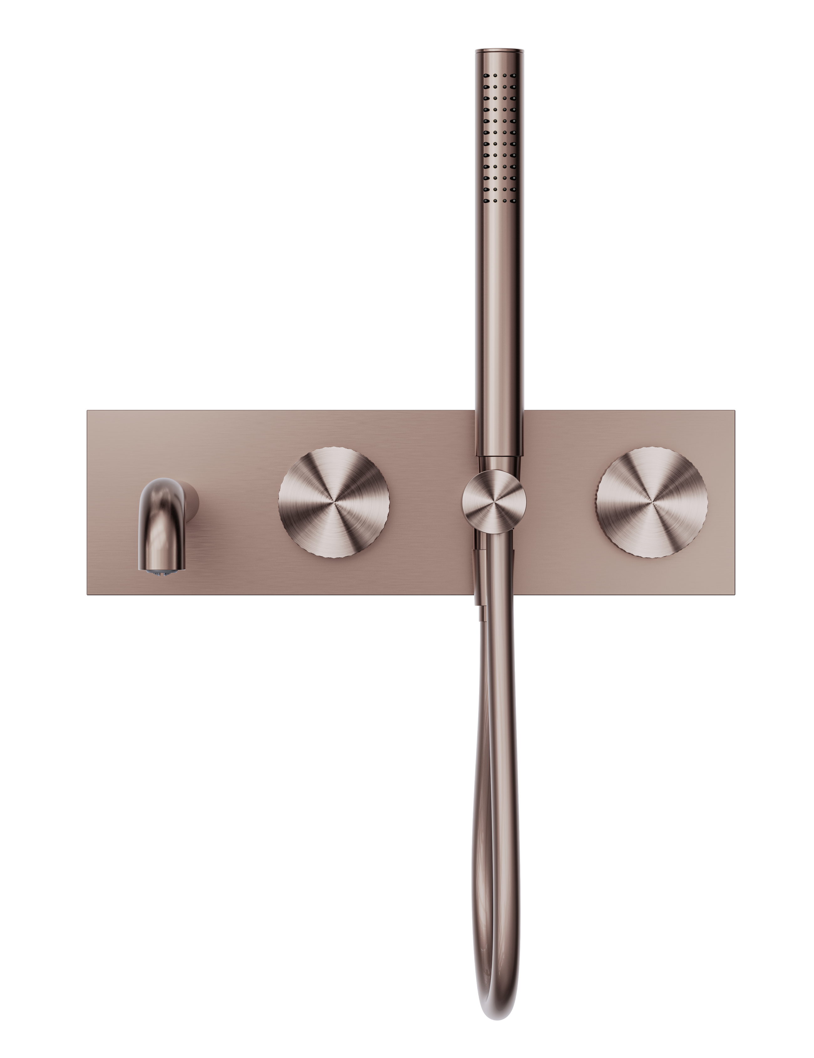 Opal Progressive Shower System With Spout 230mm Brushed Bronze
