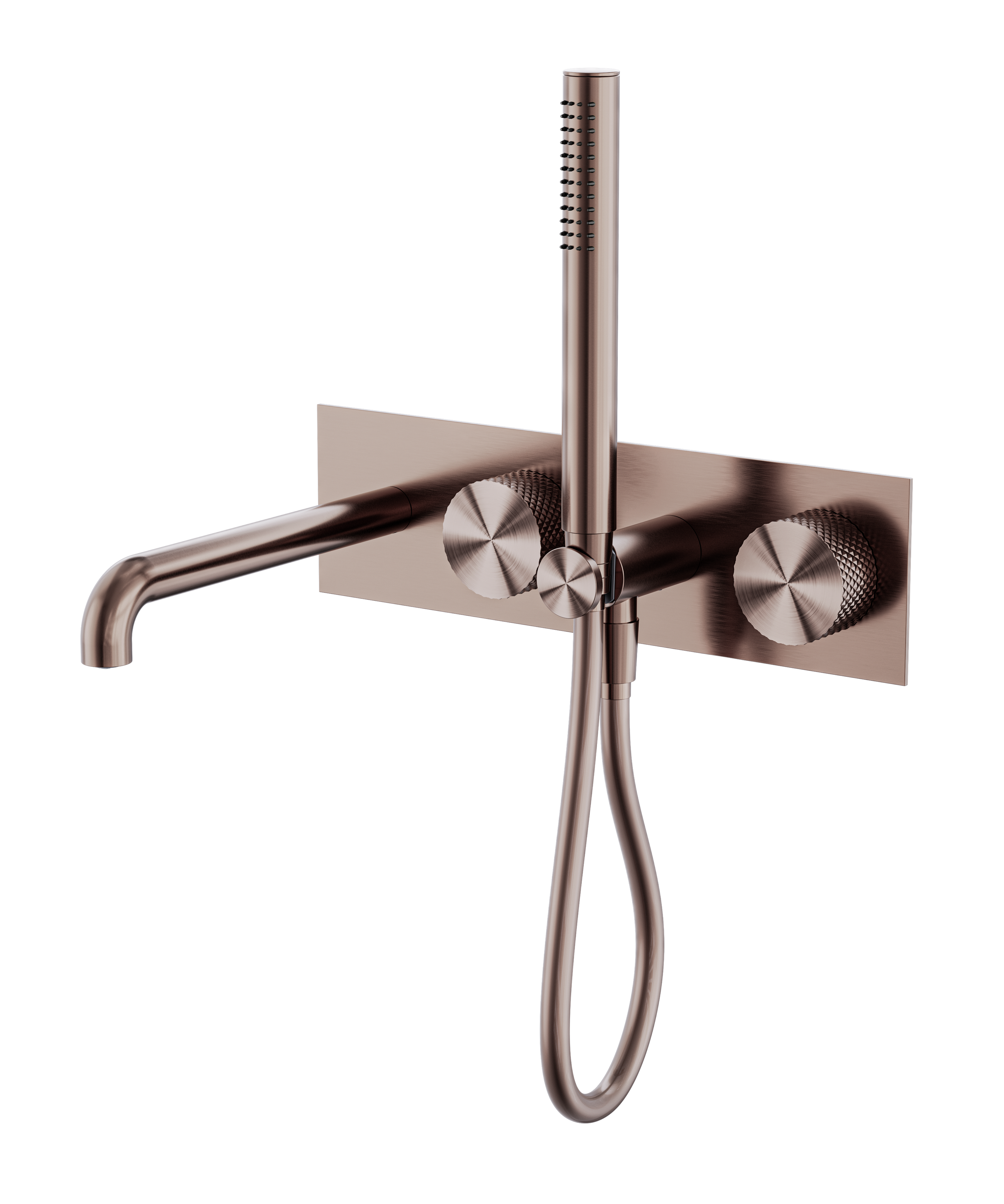 Opal Progressive Shower System With Spout 250mm Brushed Bronze