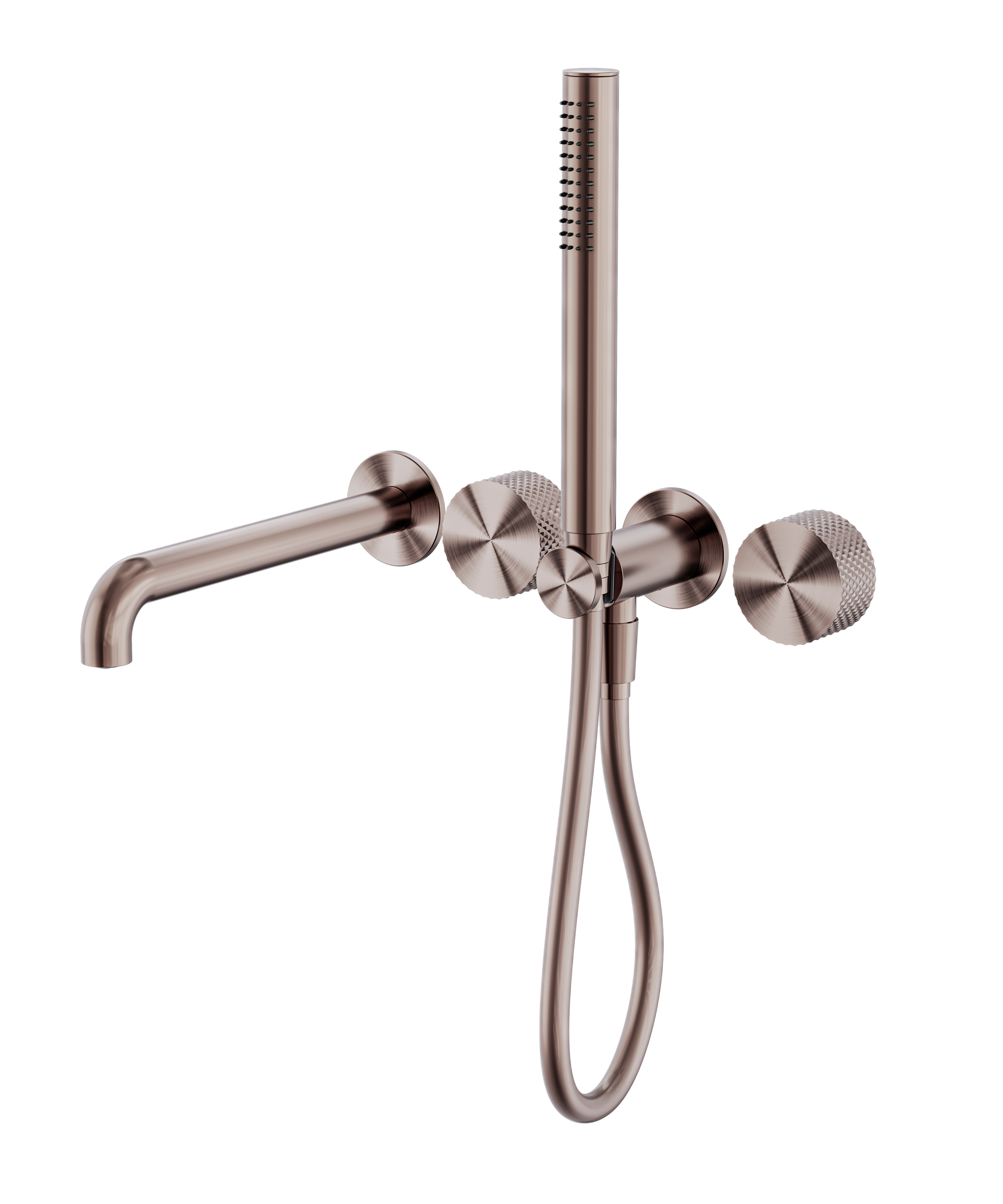 Opal Progressive Shower System Separate Plate With Spout 230mm Brushed Bronze