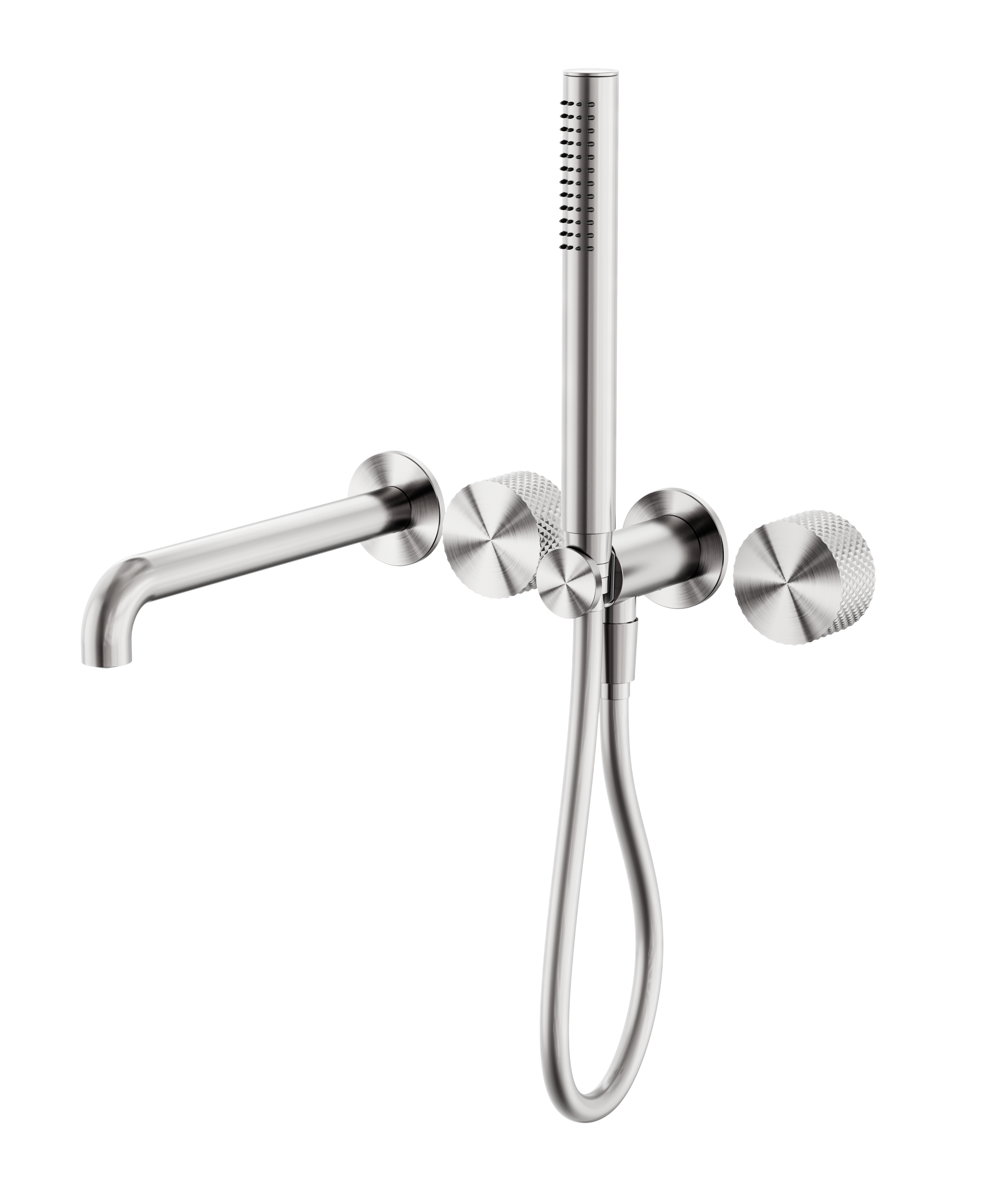 Opal Progressive Shower System Separate Plate With Spout 250mm Brushed Nickel