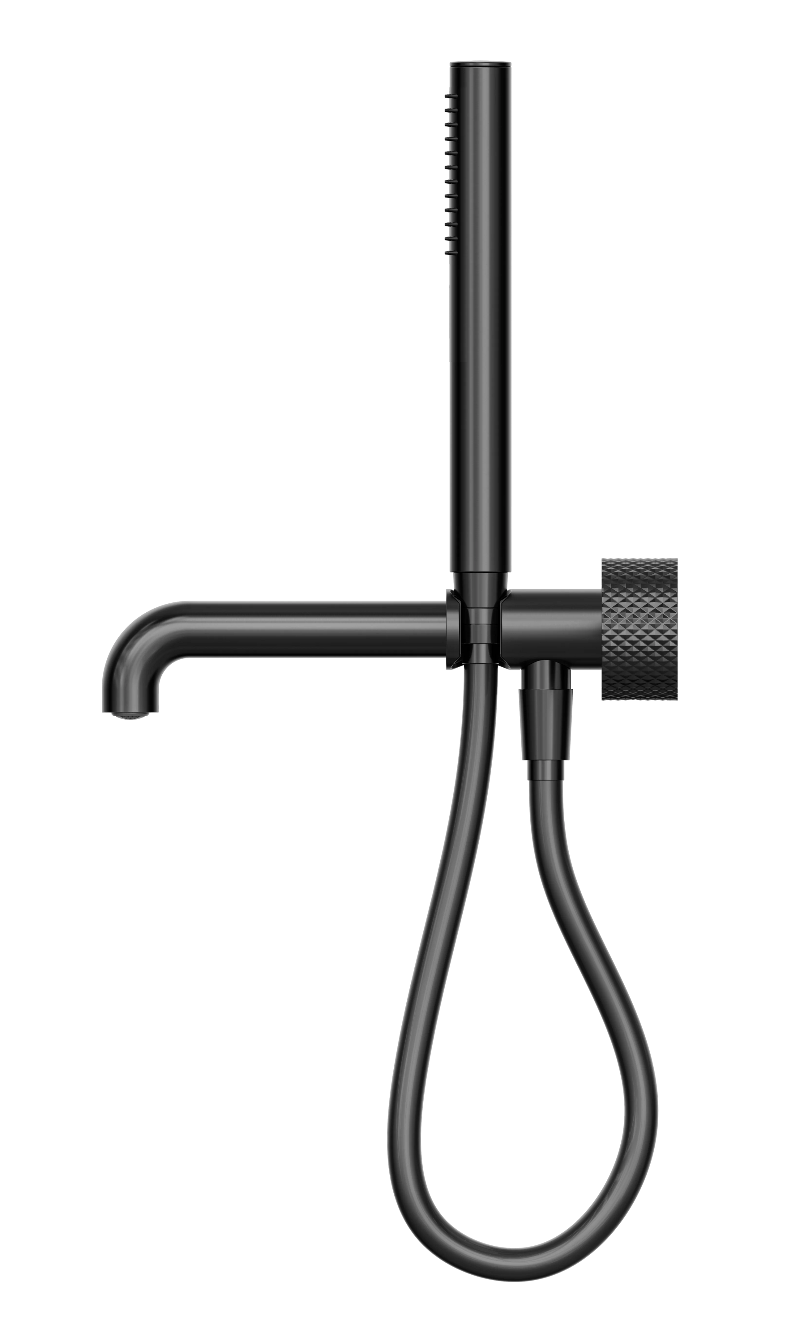 Opal Progressive Shower System Separate Plate With Spout 250mm Graphite