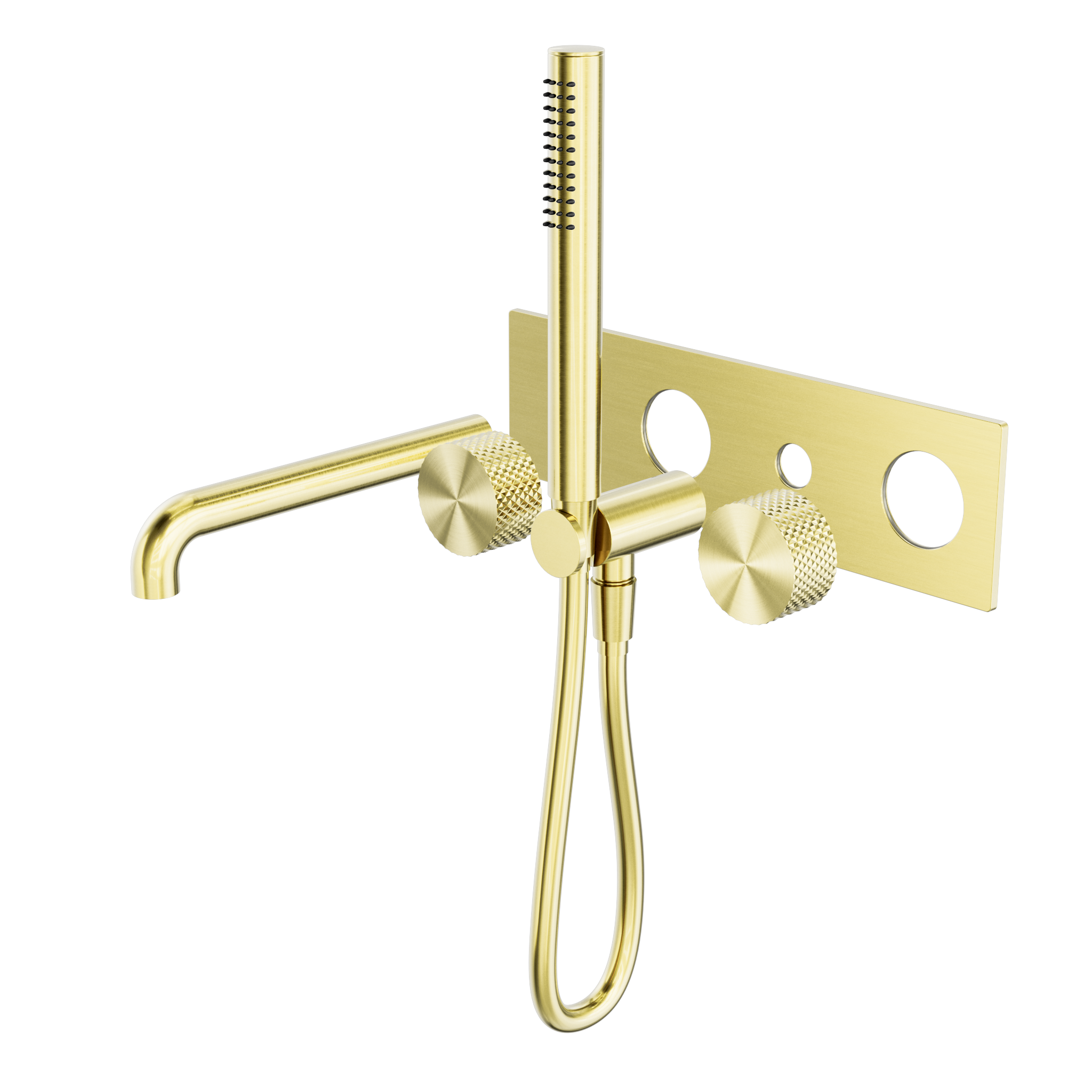 Opal Progressive Shower System With Spout 230mm Trim Kits Only Brushed Gold