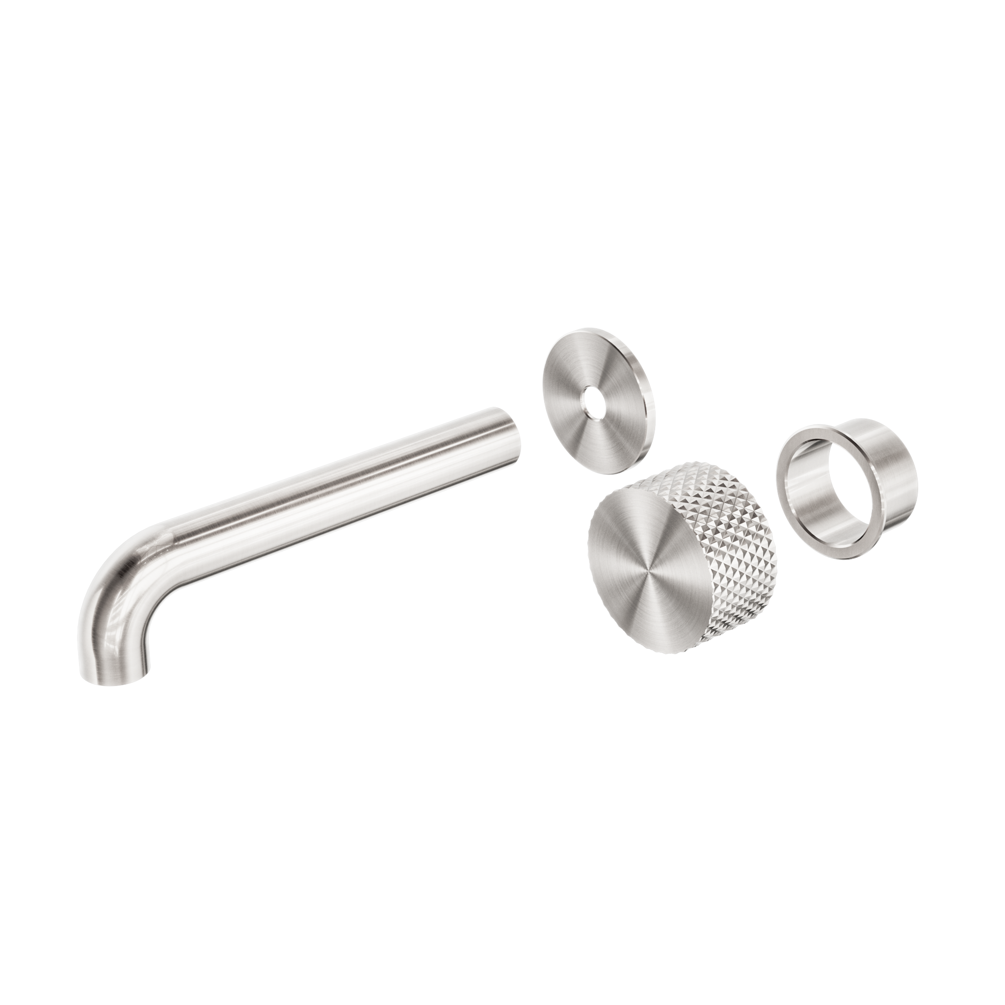 Opal Progressive Wall Basin/Bath Set 120mm Trim Kits Only Brushed Nickel