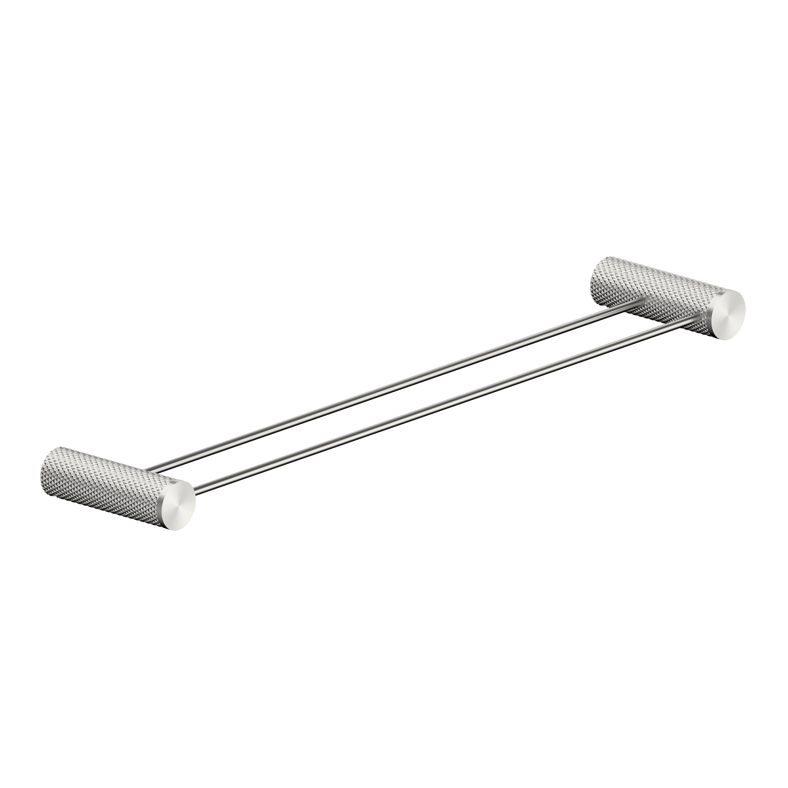 Opal Double Towel Rail 600mm Brushed Nickel