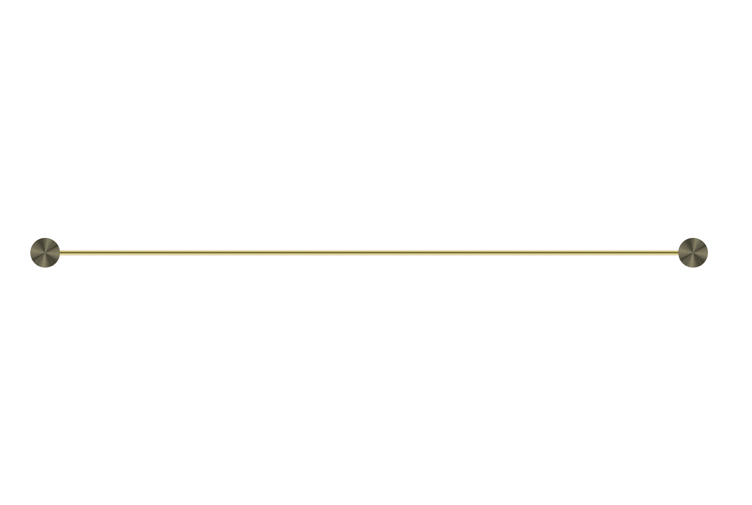 Opal Single Towel Rail 800mm Brushed Gold