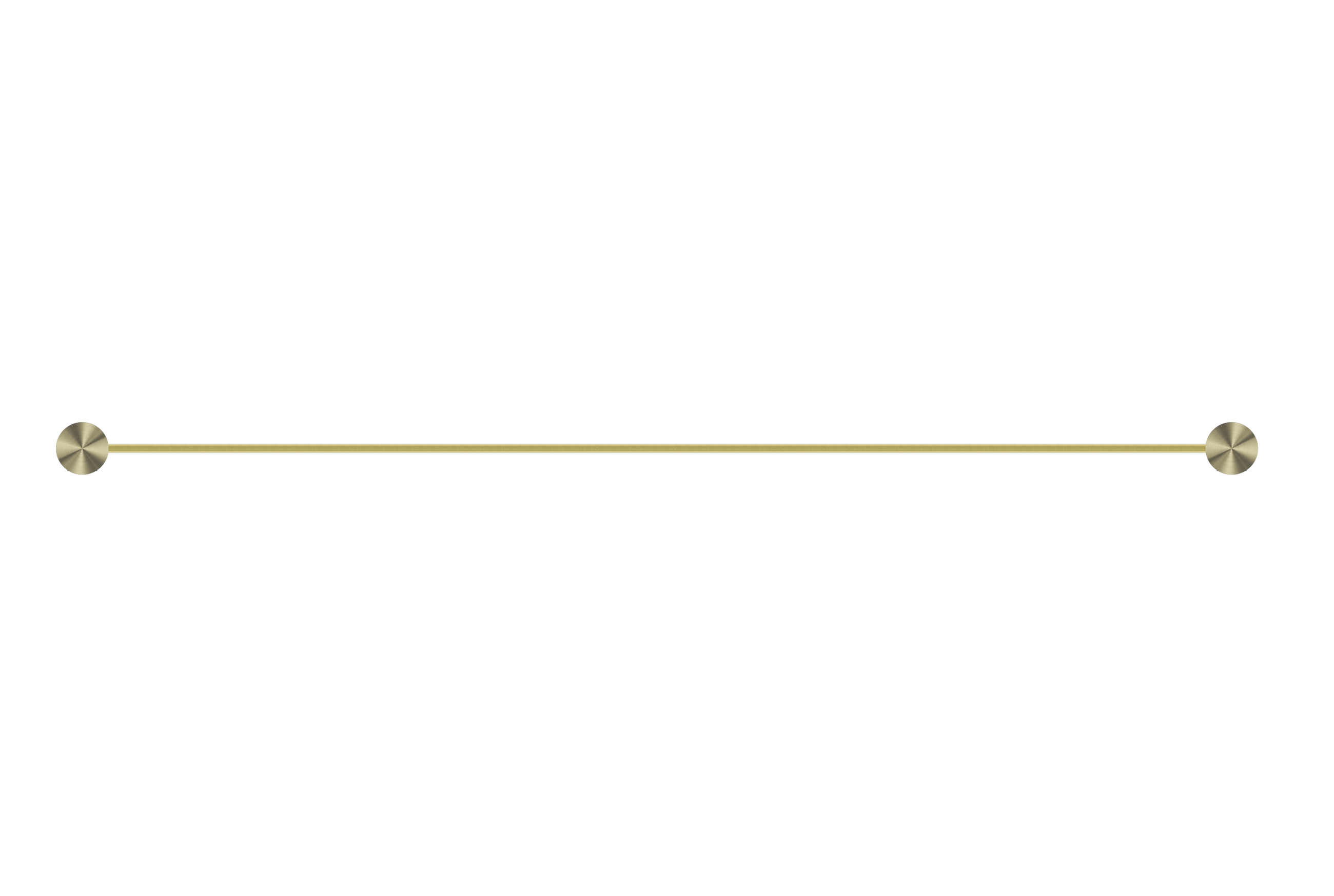 Opal Double Towel Rail 800mm Brushed Gold