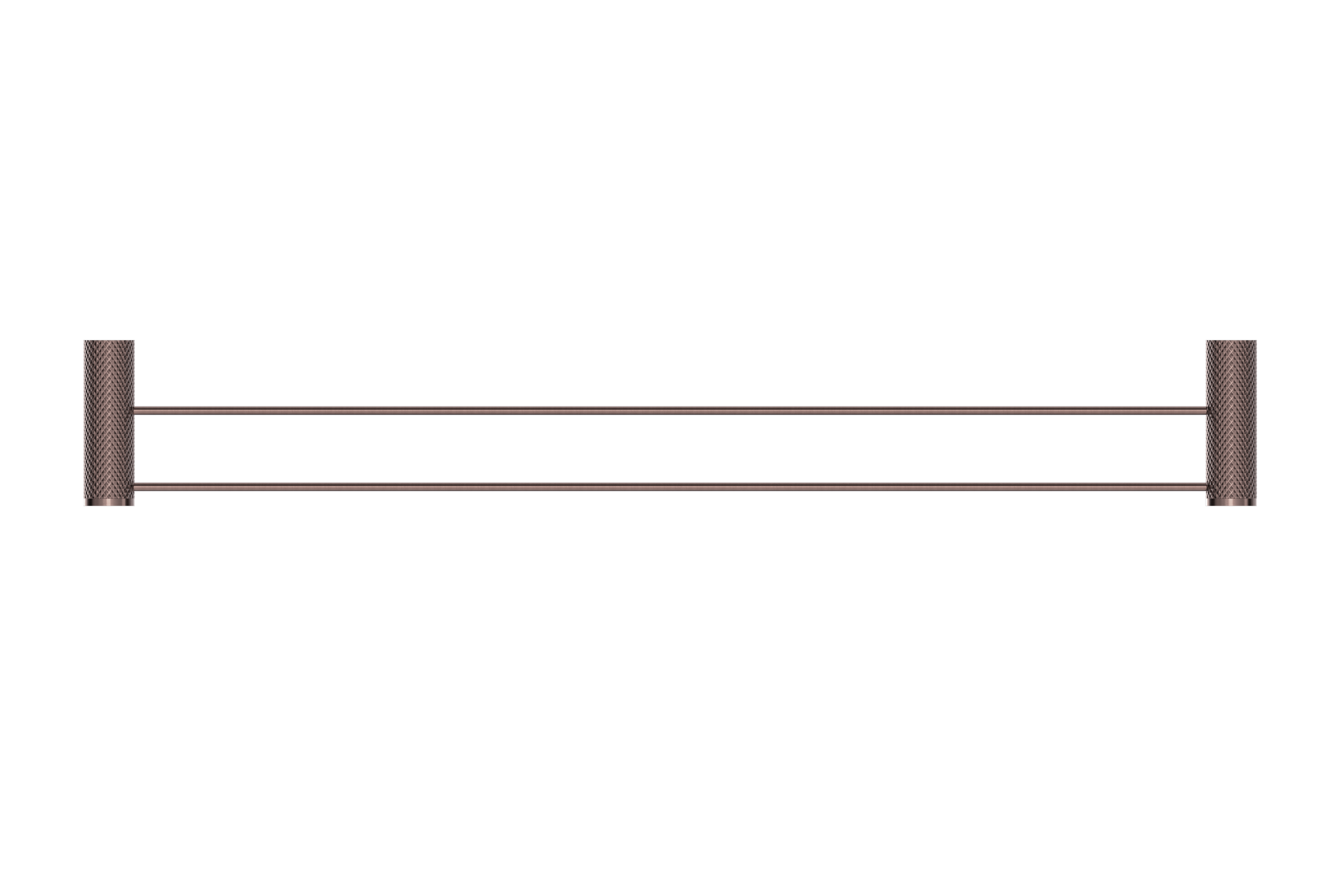Opal Double Towel Rail 800mm Brushed Bronze