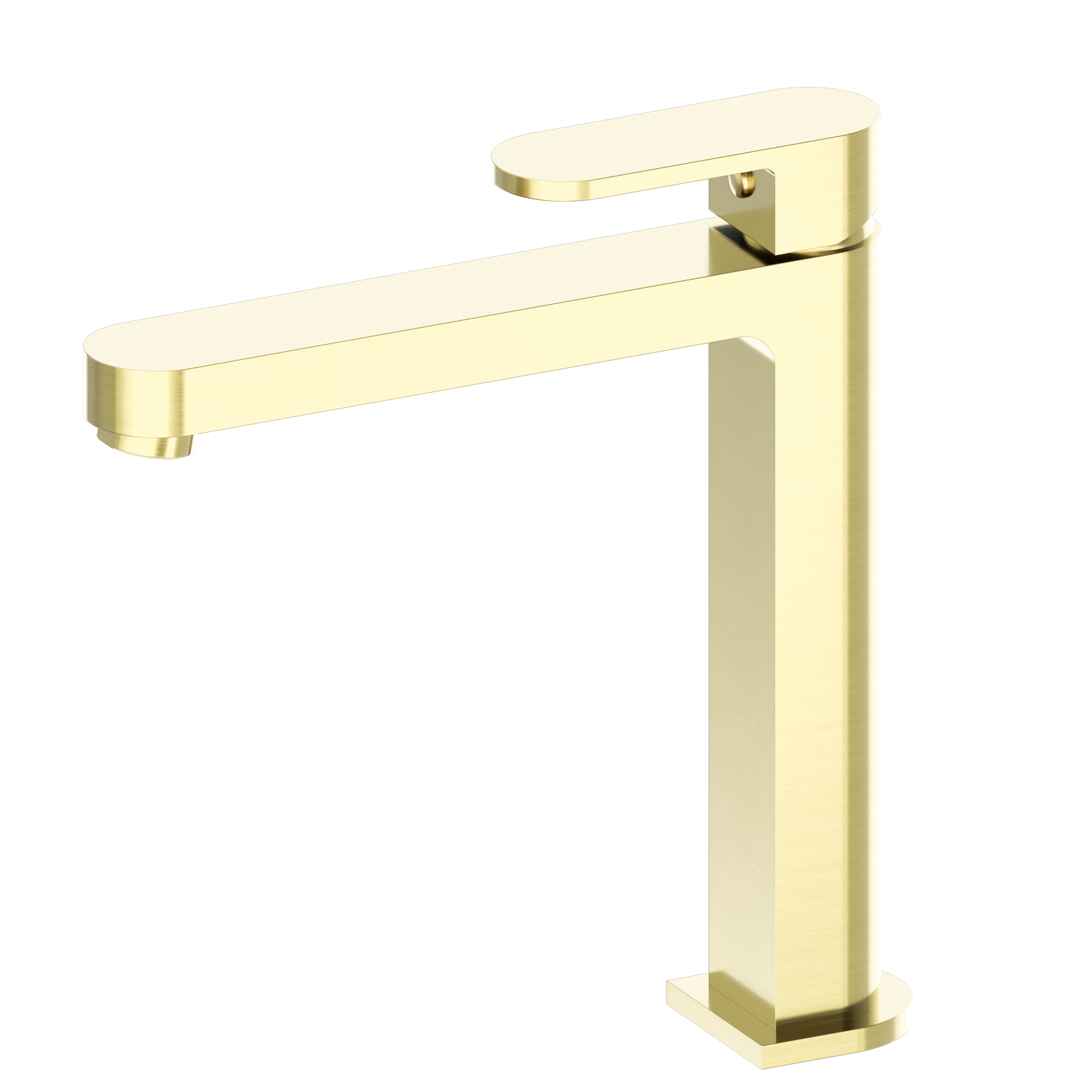 Ecco Tall Basin Mixer Brushed Gold