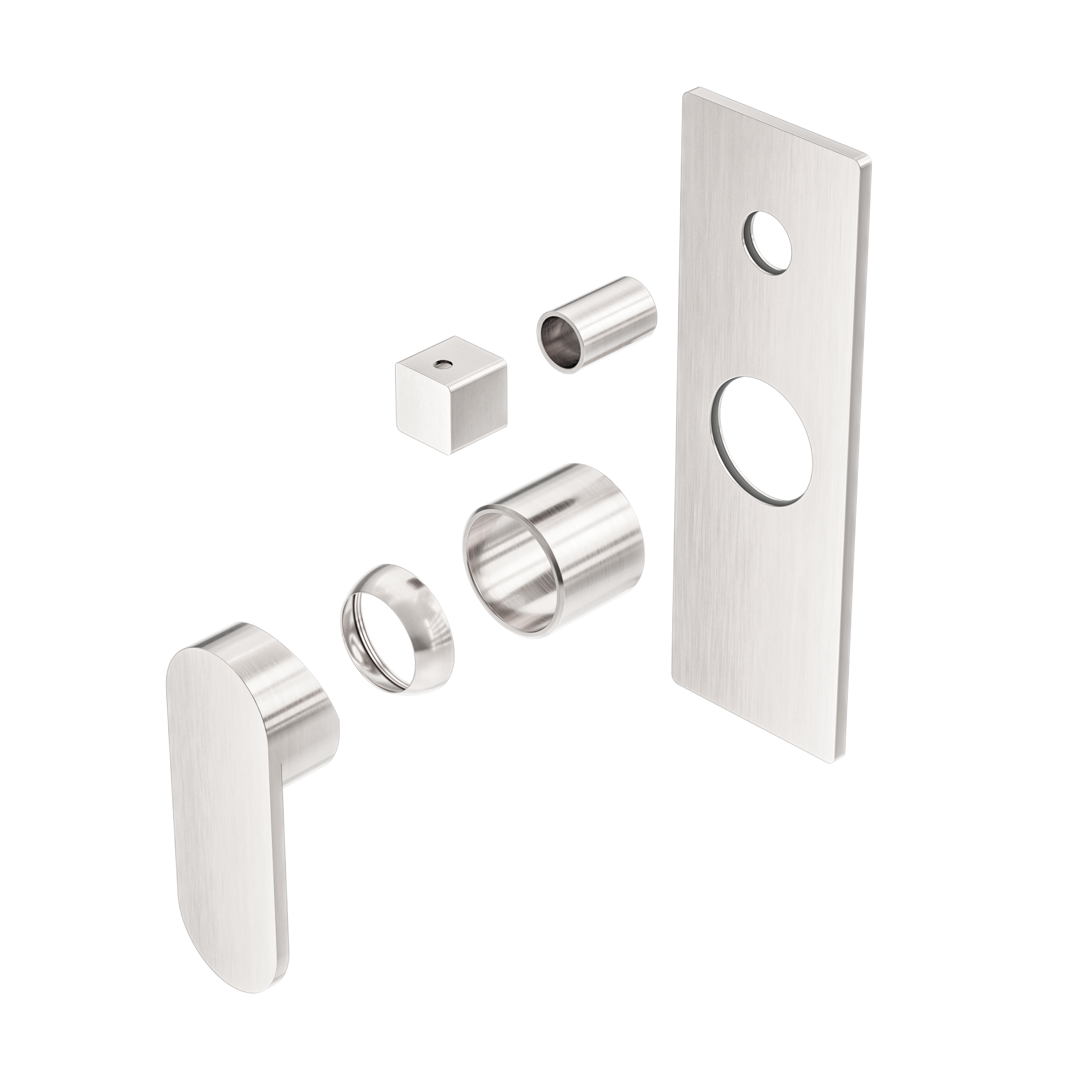 Ecco Shower Mixer With Diverter Trim Kits Only Brushed Nickel
