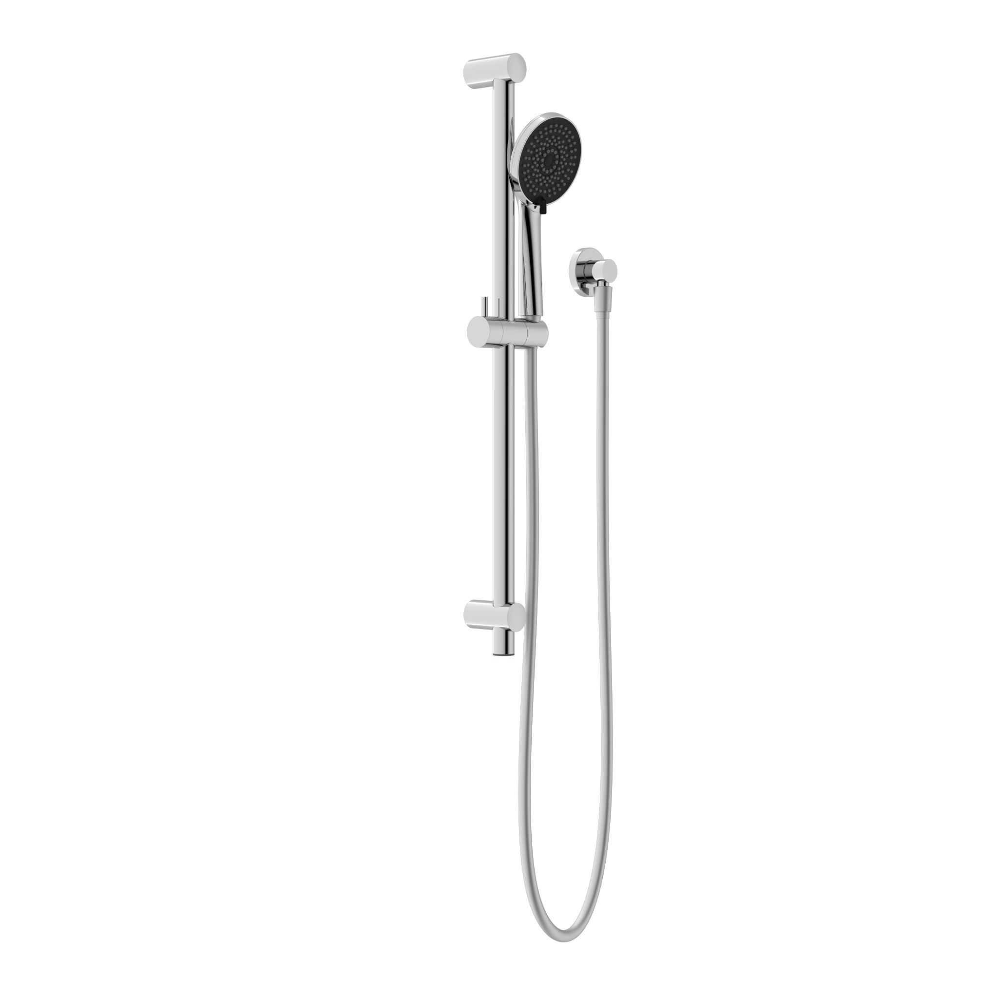 Round Metal Project Rail Shower Chrome