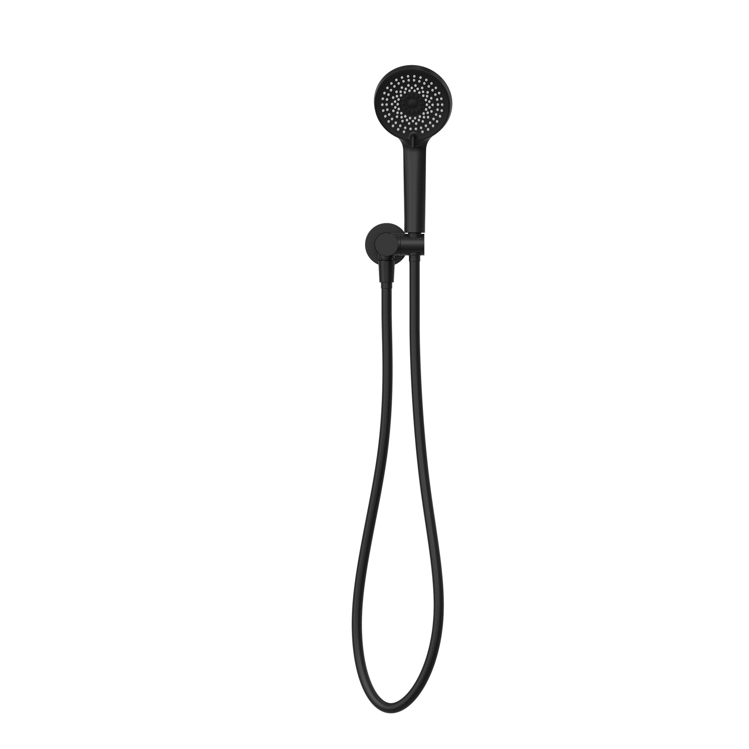 Project Round Shower On Bracket 4 Star Rating Matte Black