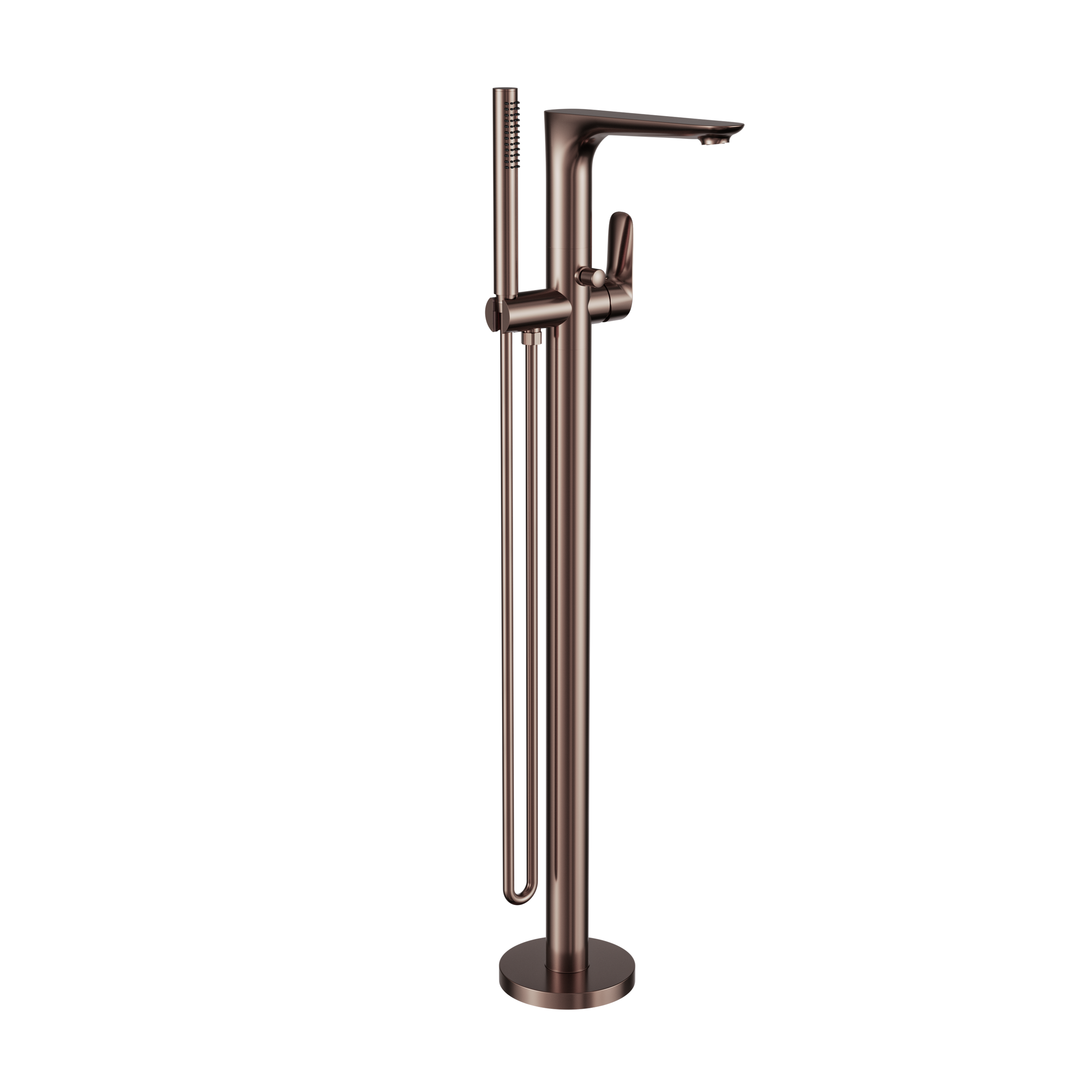 Bianca Freestanding Bath Mixer With Hand Shower Brushed Bronze