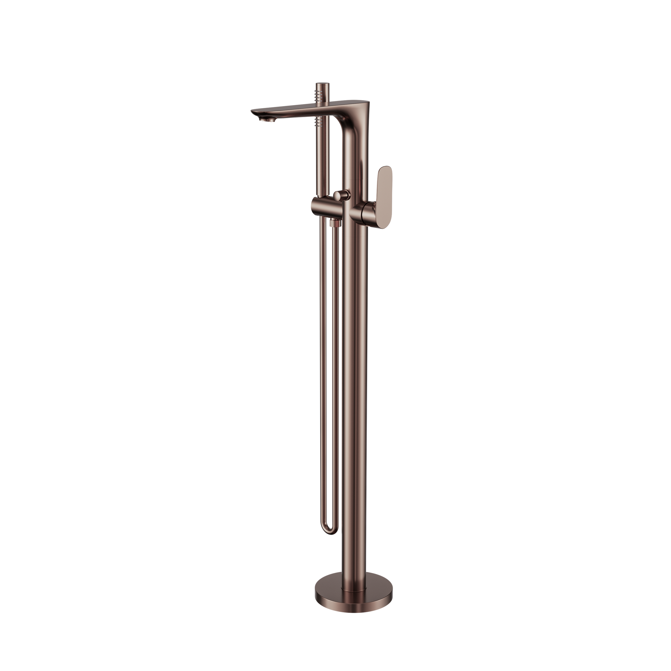Bianca Freestanding Bath Mixer With Hand Shower Brushed Bronze