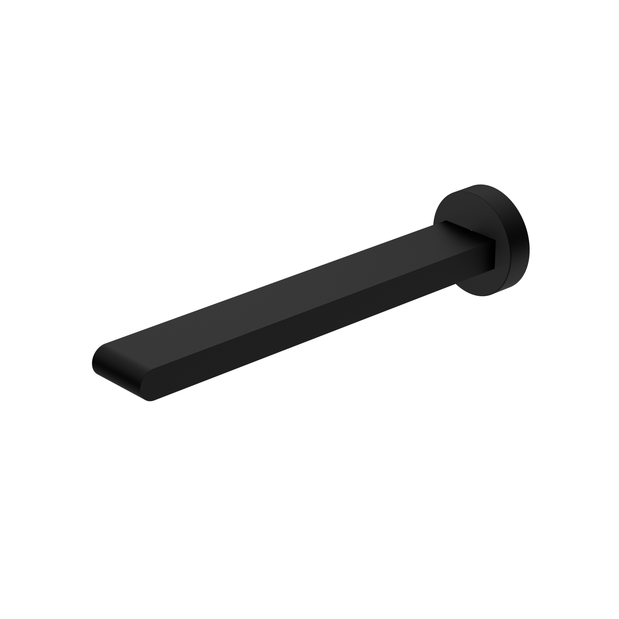 Bianca Fixed Bath Spout Only 240mm Matte Black