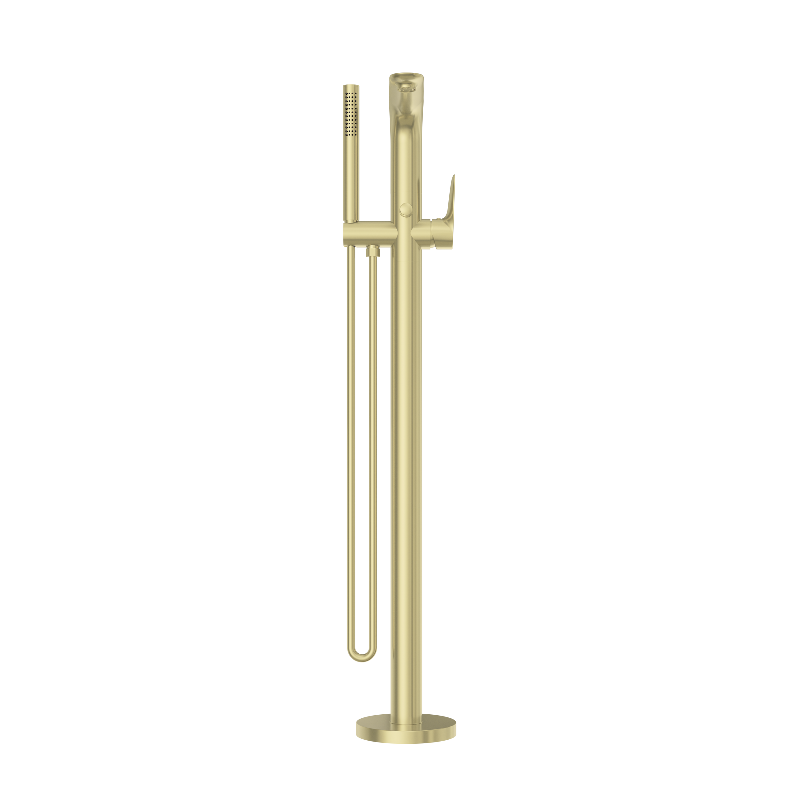 Bianca Freestanding Bath Mixer With Hand Shower Brushed Gold