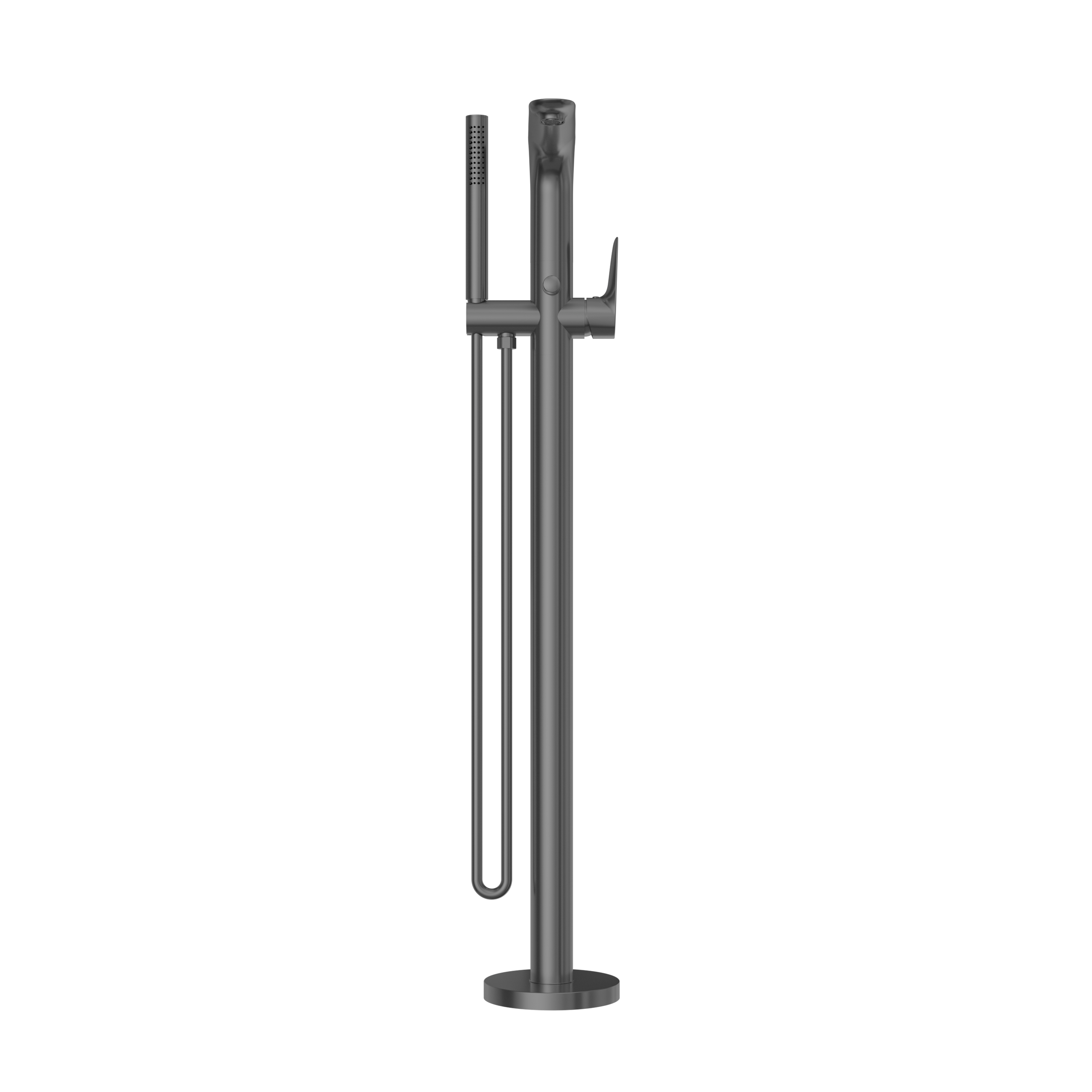 Bianca Freestanding Bath Mixer With Hand Shower Gun Metal