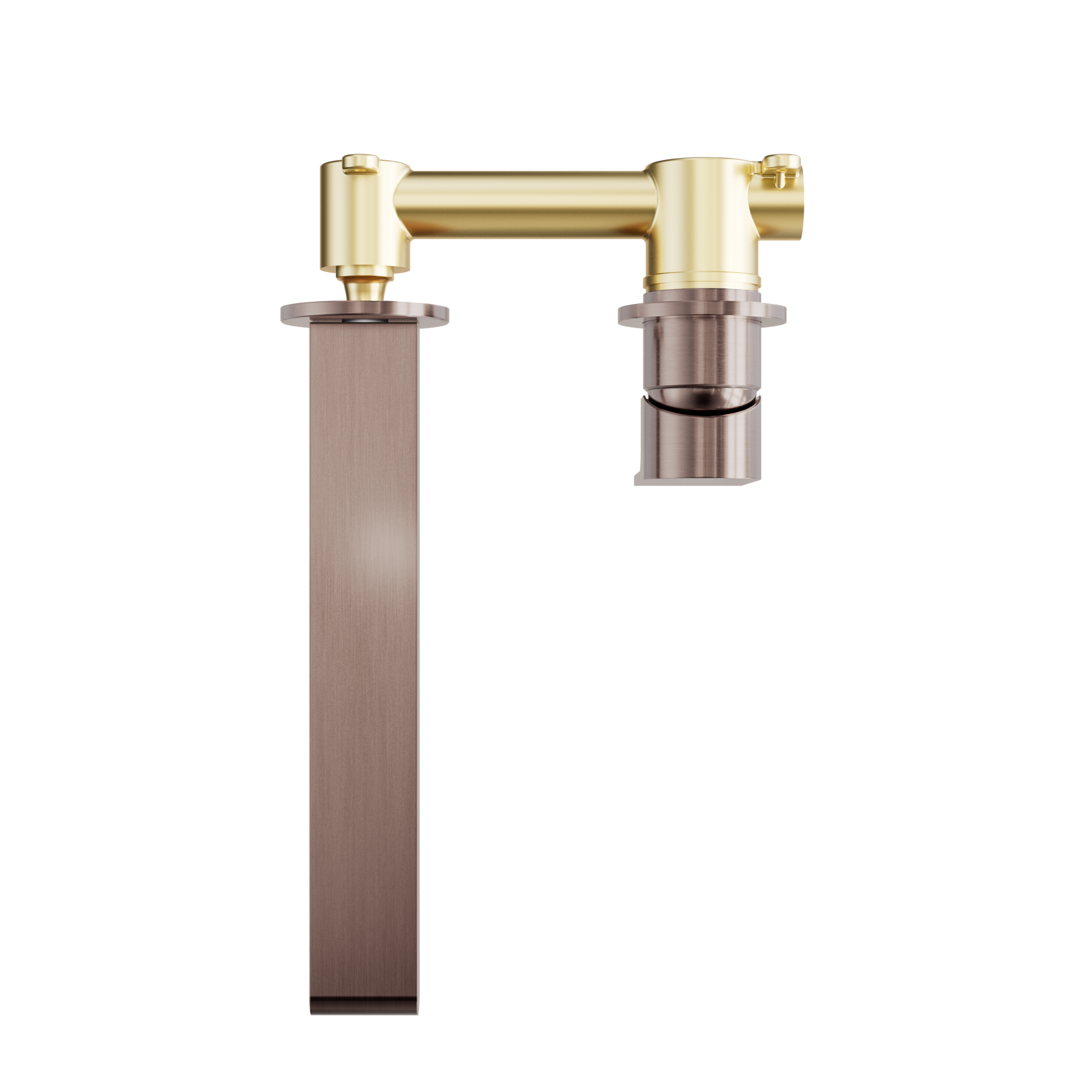 Bianca Wall Basin/Bath Mixer Separate Back Plate 230mm Brushed Bronze