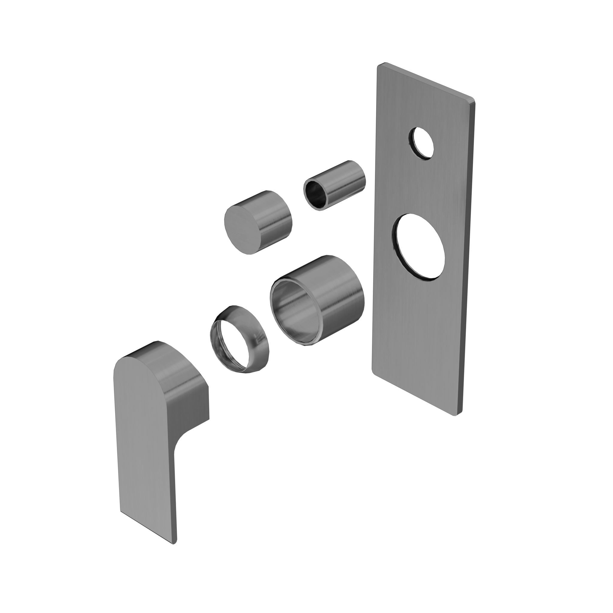Bianca Shower Mixer With Diverter Trim Kits Only Gun Metal
