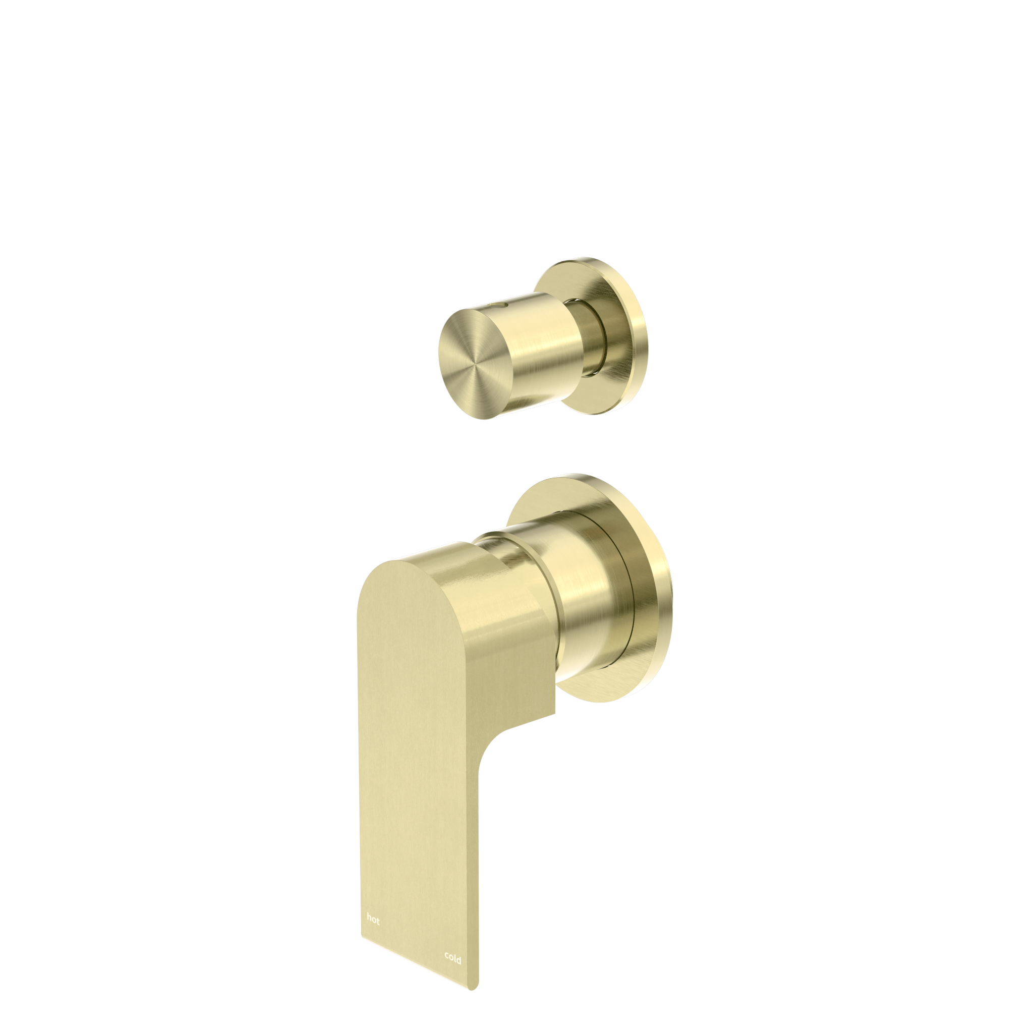 Bianca Shower Mixer With Diverter Separate Back Plate Brushed Gold