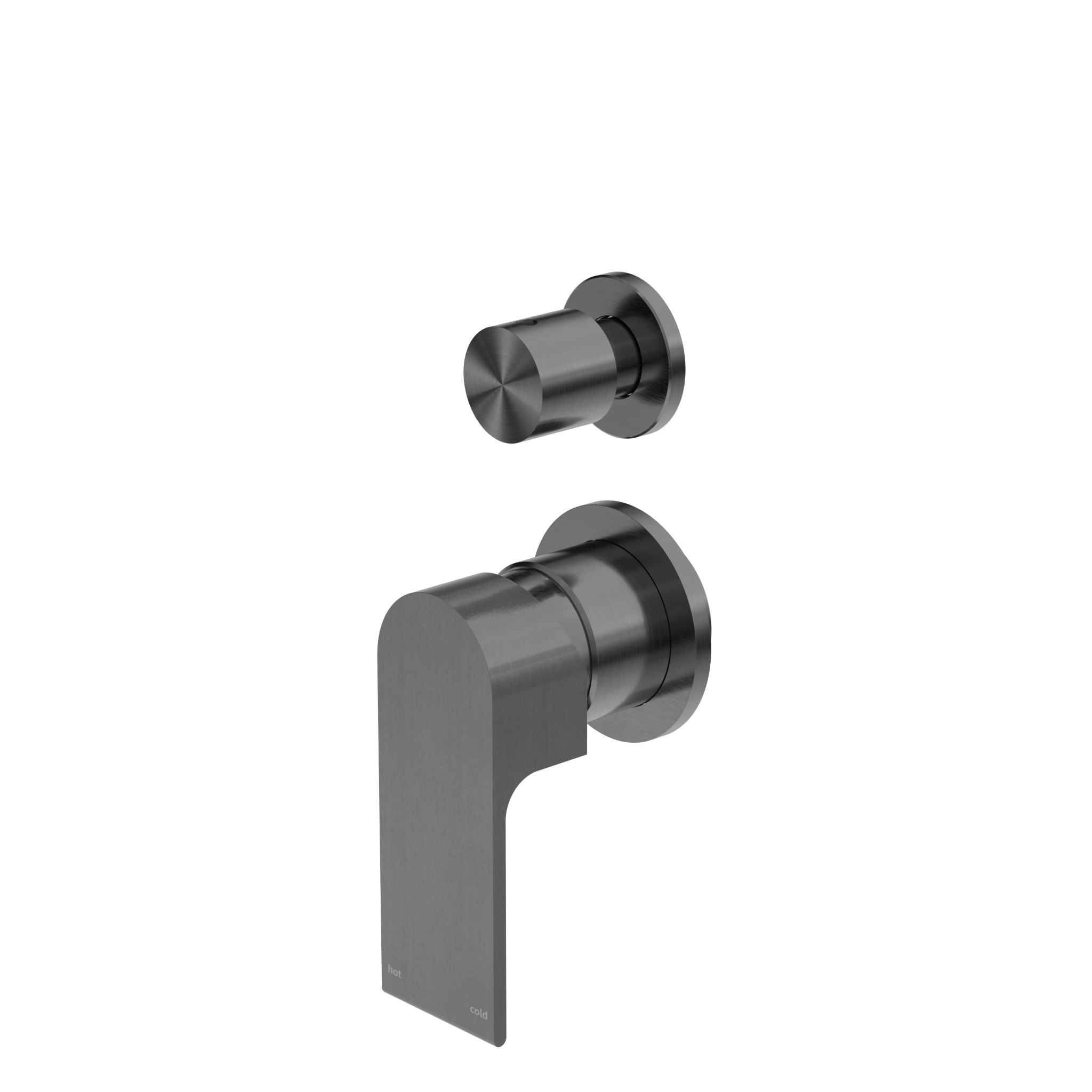 Bianca Shower Mixer With Diverter Separate Back Plate Gun Metal
