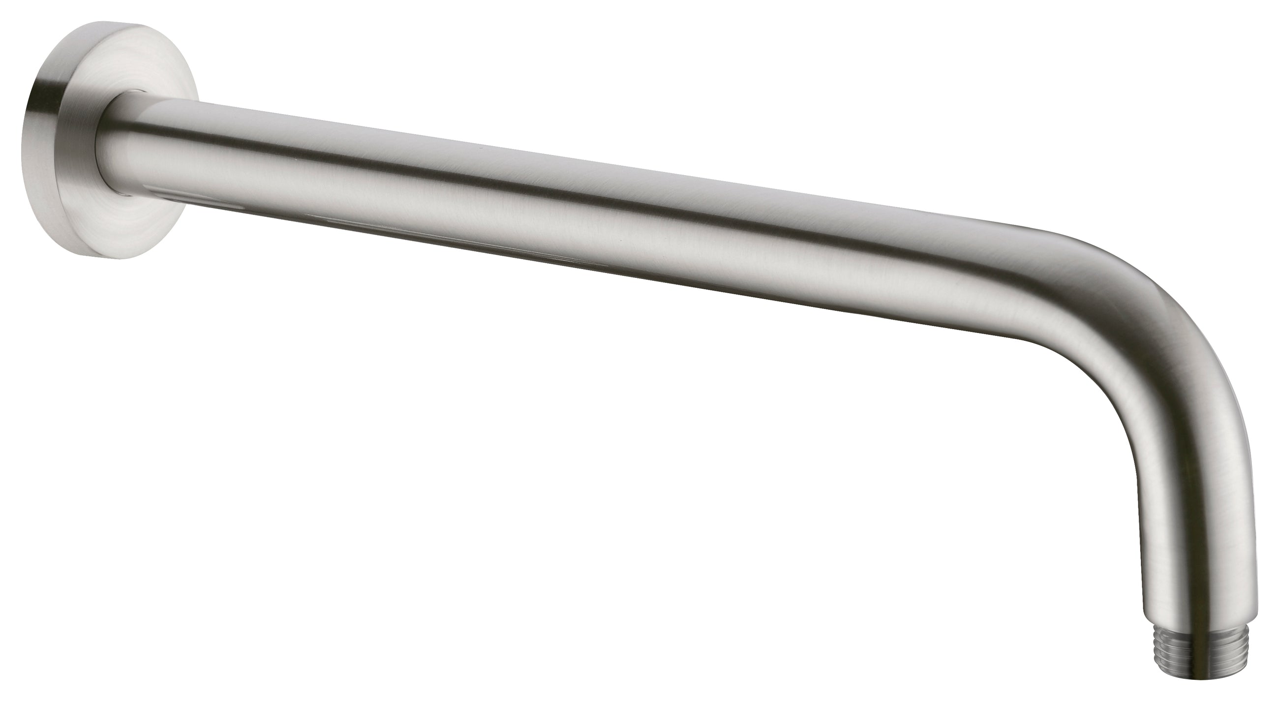 Round Shower Arm 500mm Length Brushed Nickel