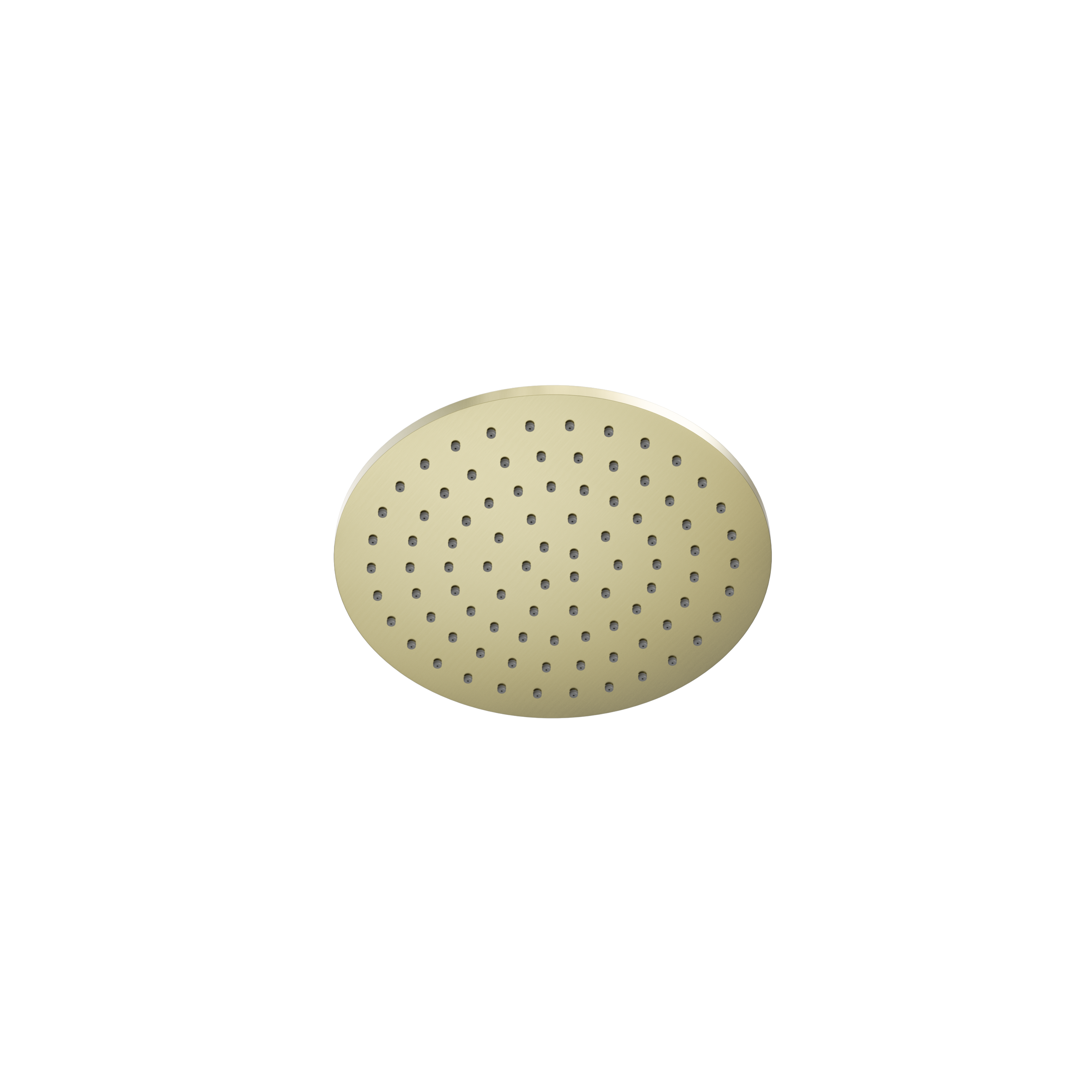 250mm Round Metal Shower Head II Brushed Gold
