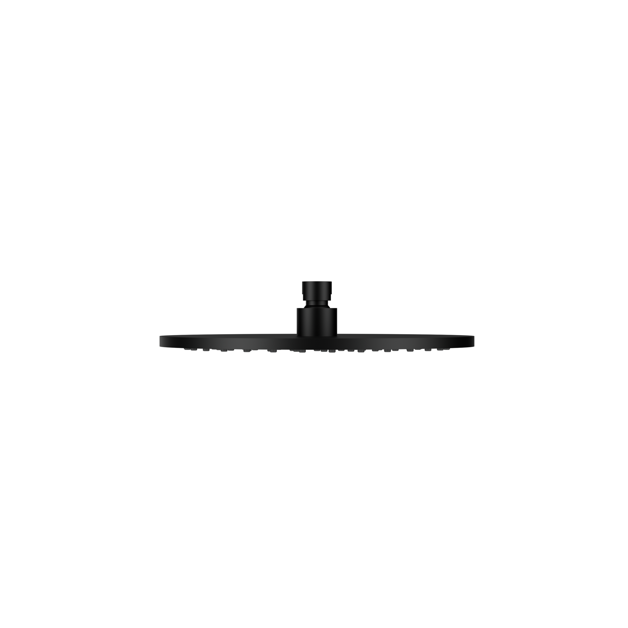 250mm Round Metal Shower Head II Matte Black