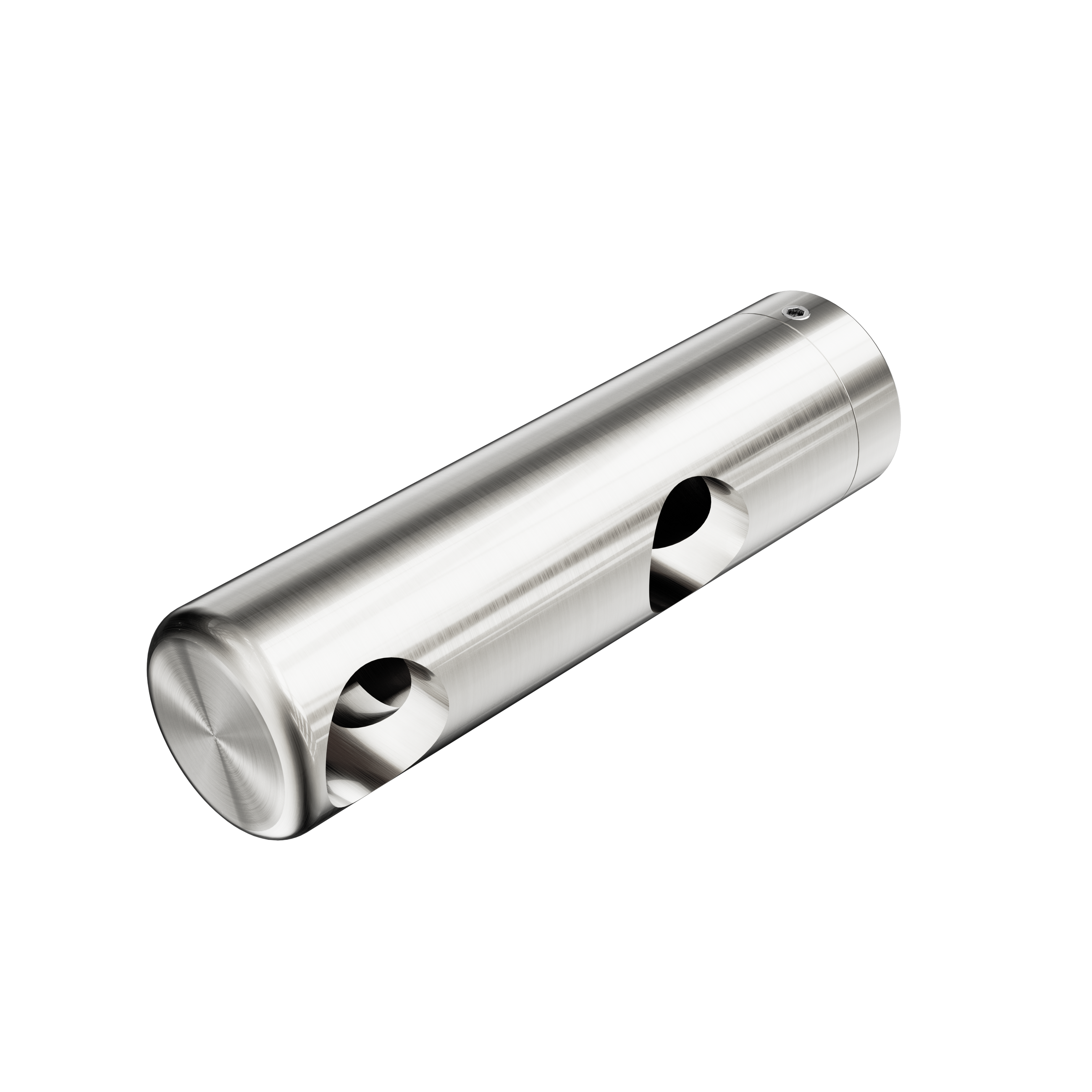 Mecca Care Make Your Own 25mm Grab Rail Double Towel Bracket Left Brushed Nickel