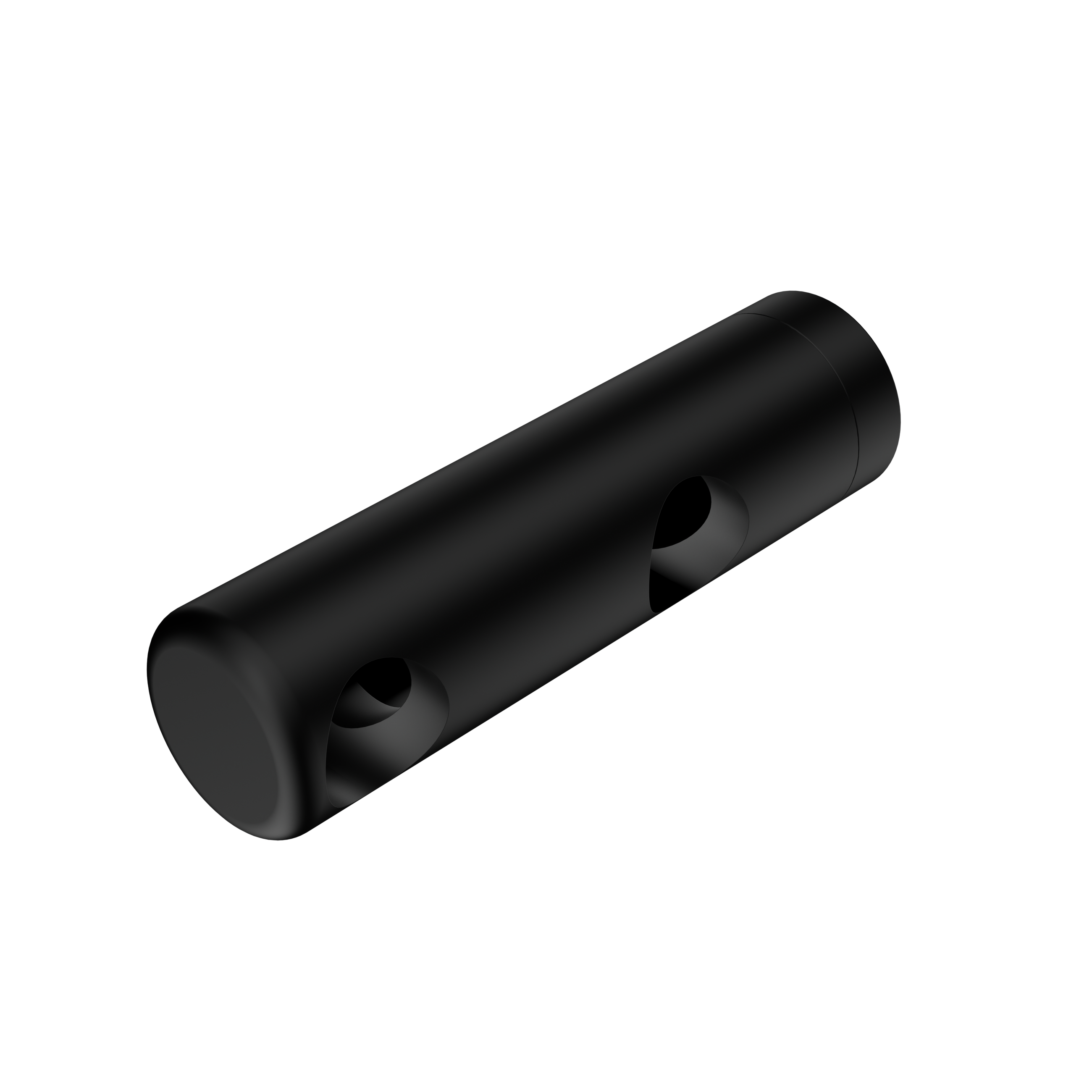 Mecca Care Make Your Own 25mm Grab Rail Double Towel Bracket Left Matte Black