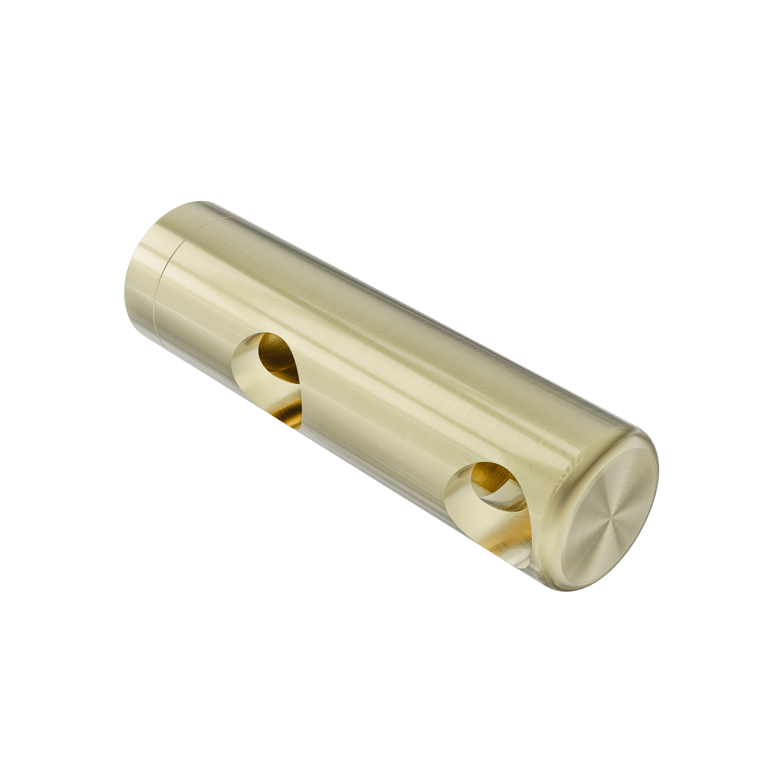 Mecca Care Make Your Own 25mm Grab Rail Double Towel Bracket Right Brushed Gold