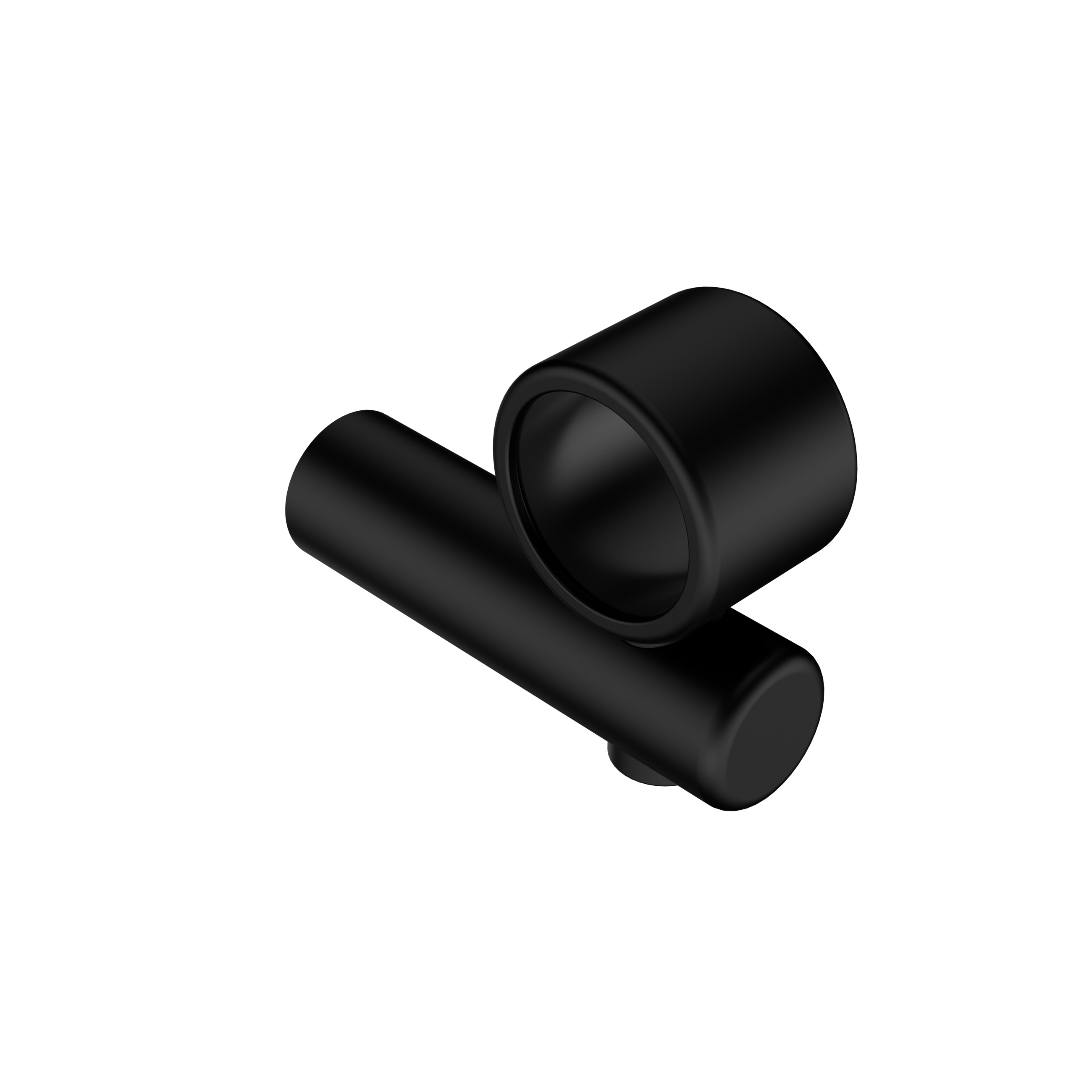Mecca Care Make Your Own 32mm Hand Rail Undermount Mid Bracket Matte Black