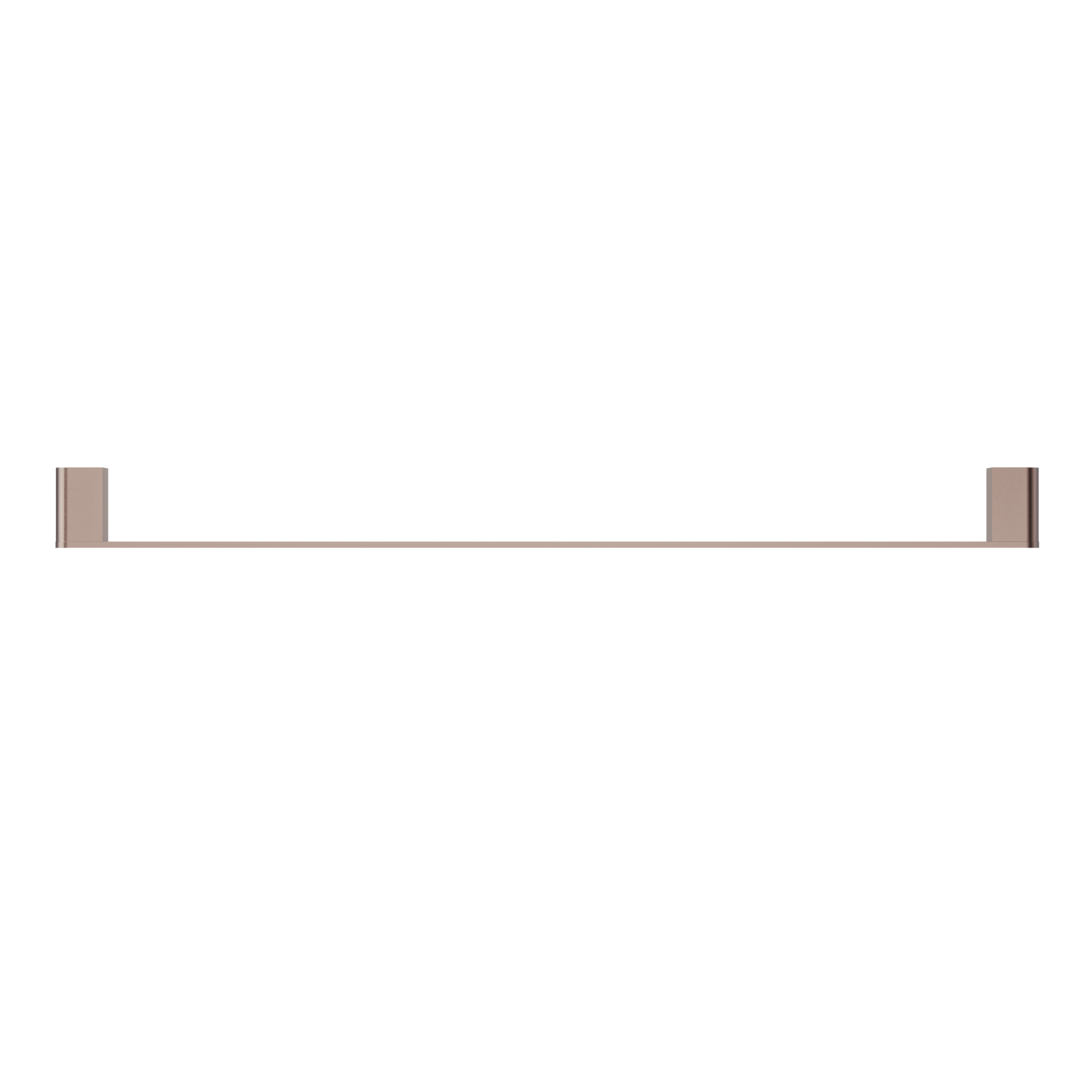 Bianca Single Towel Rail 800mm Brushed Bronze