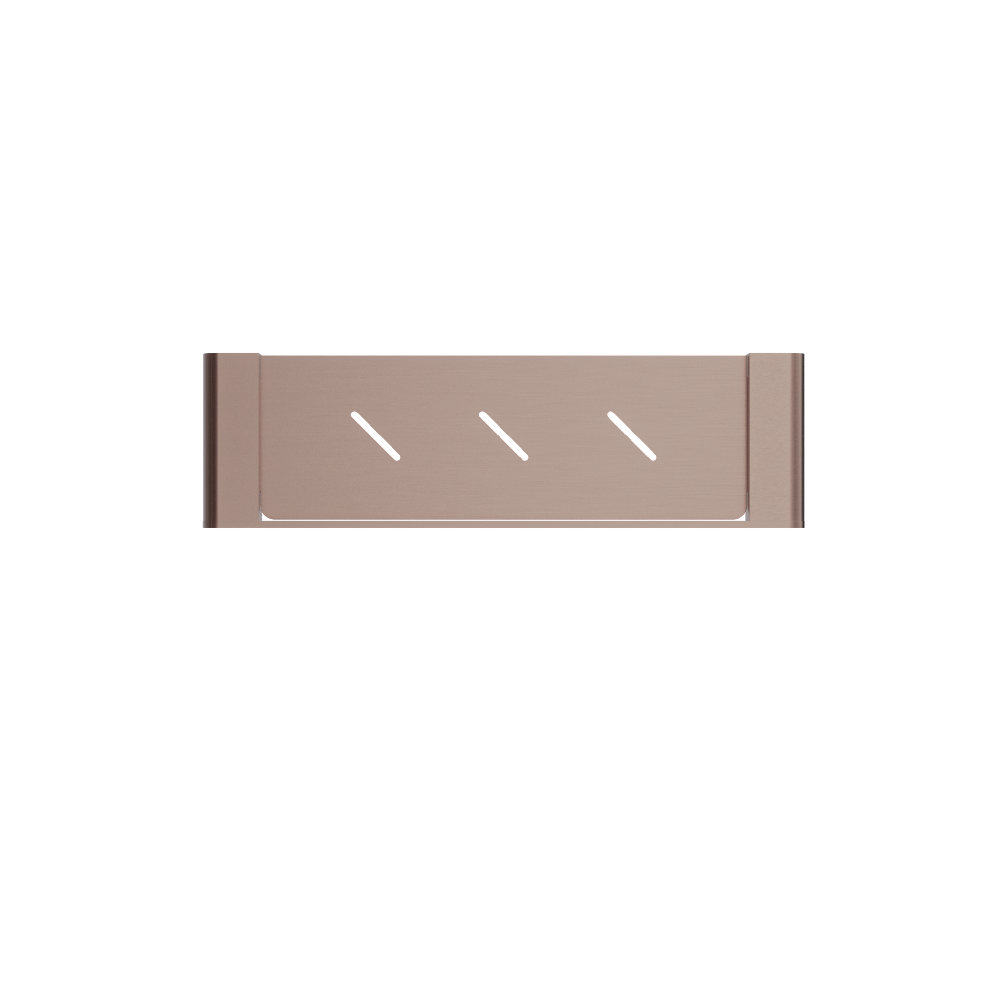 Bianca Metal Shower Shelf Brushed Bronze