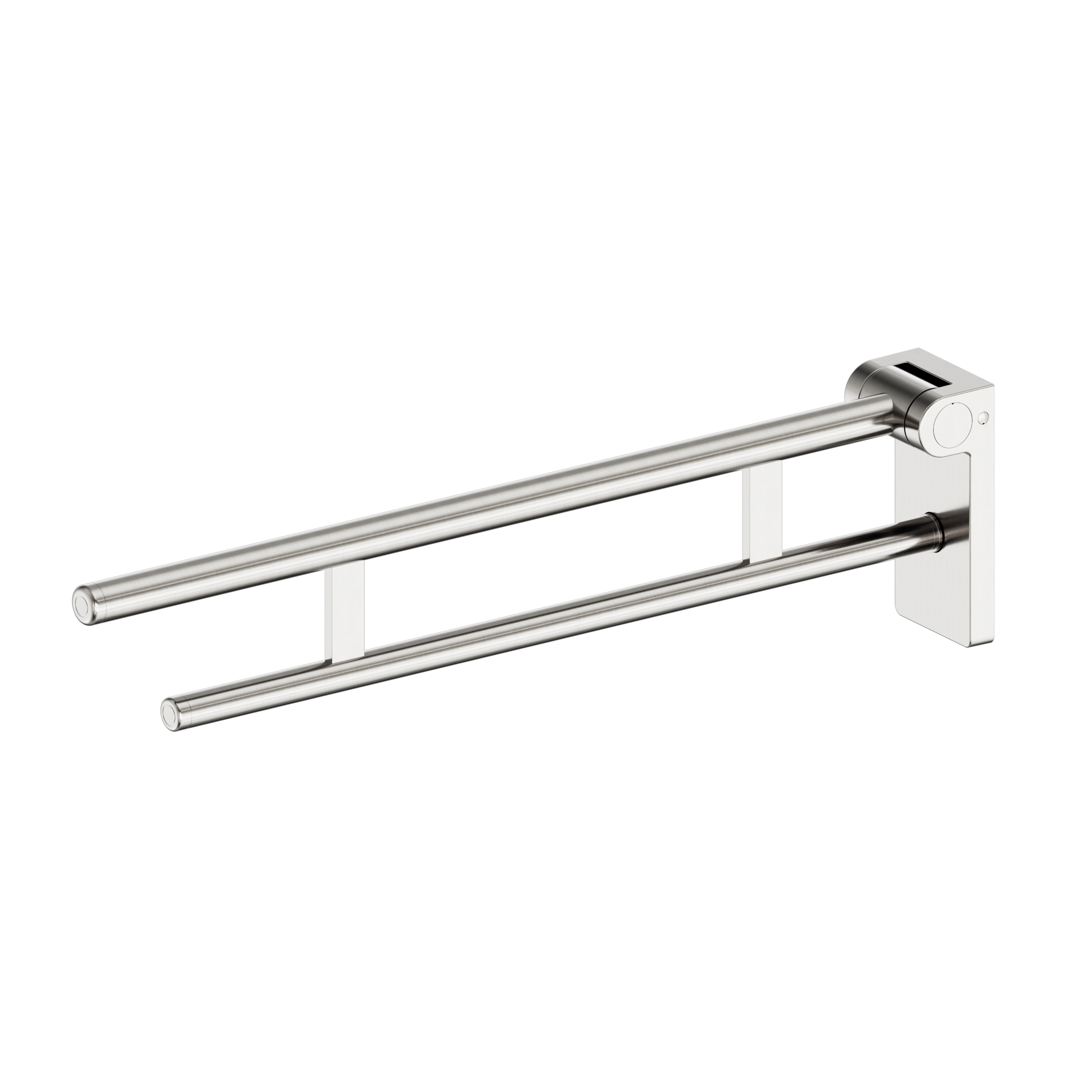Mecca Care Foldable Toilet Support Arm Brushed Nickel