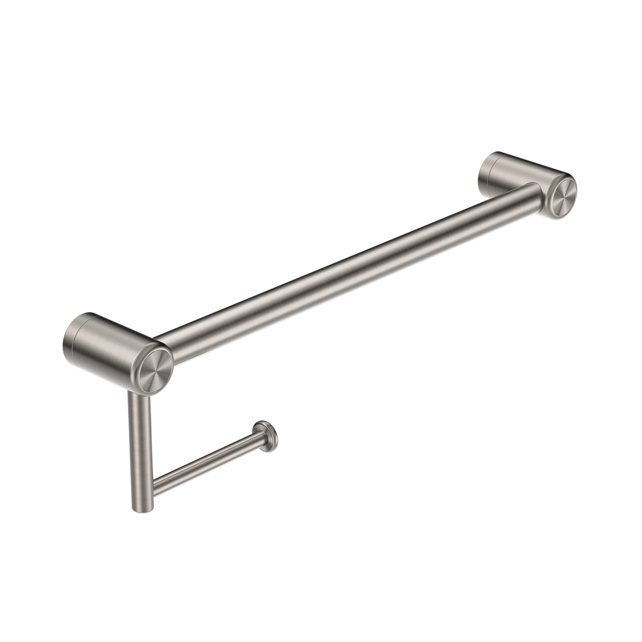 Mecca Care 25mm Toilet Roll Rail 450mm Brushed Nickel