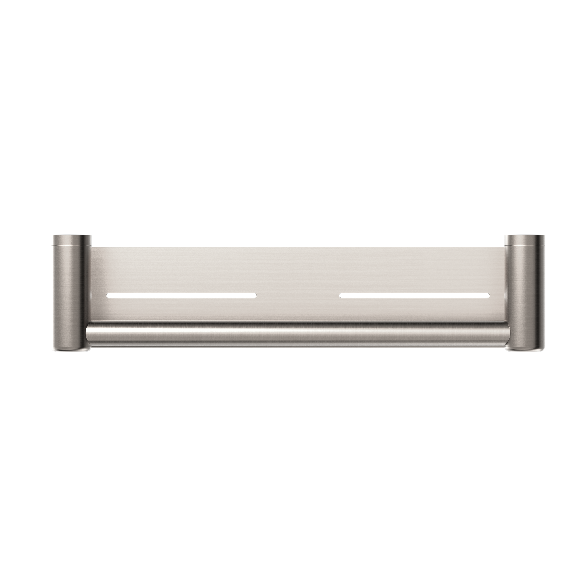 Mecca Care 25mm Grab Rail With Shelf 450mm Brushed Nickel