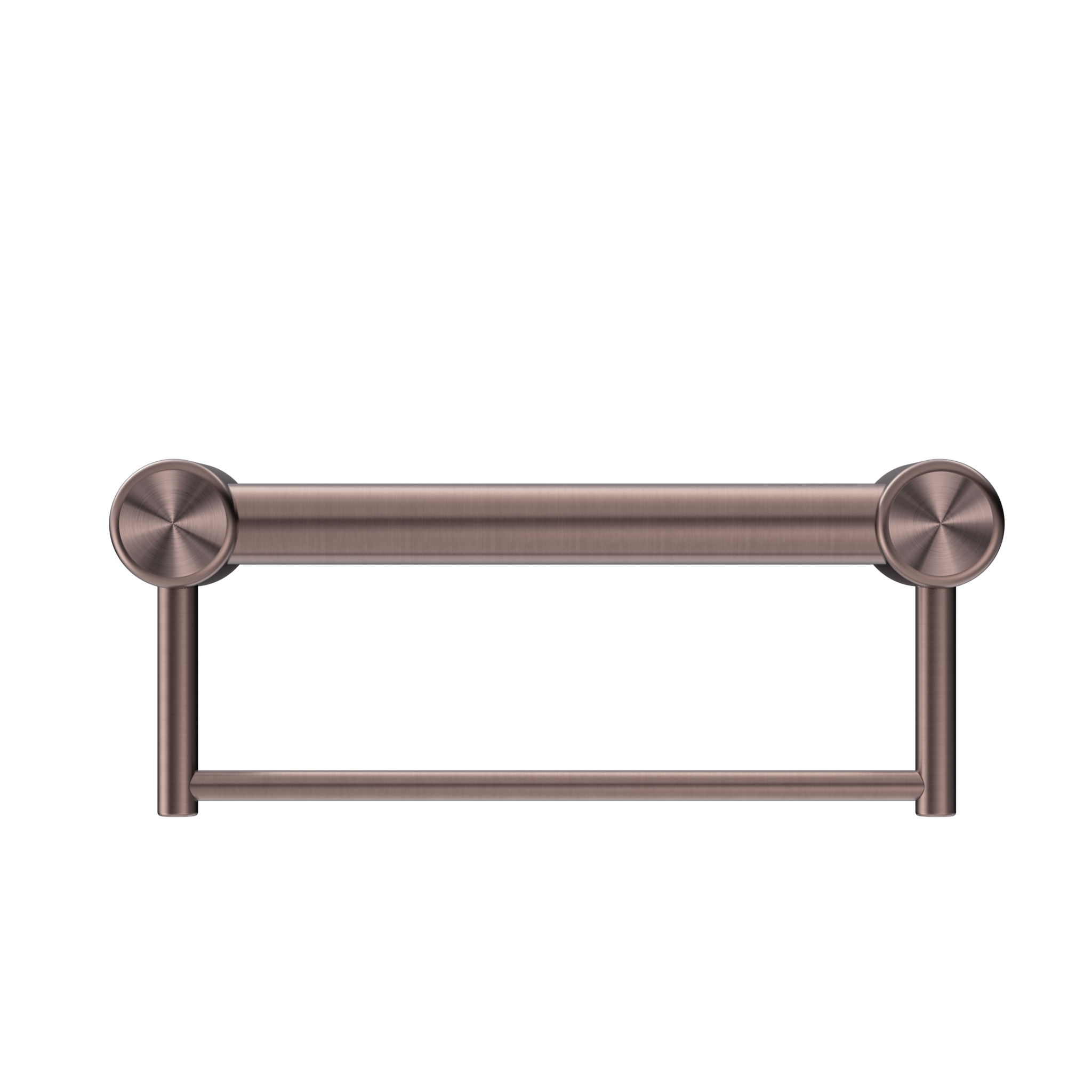 Mecca Care 32mm Grab Rail With Towel Holder 300mm Brushed Bronze
