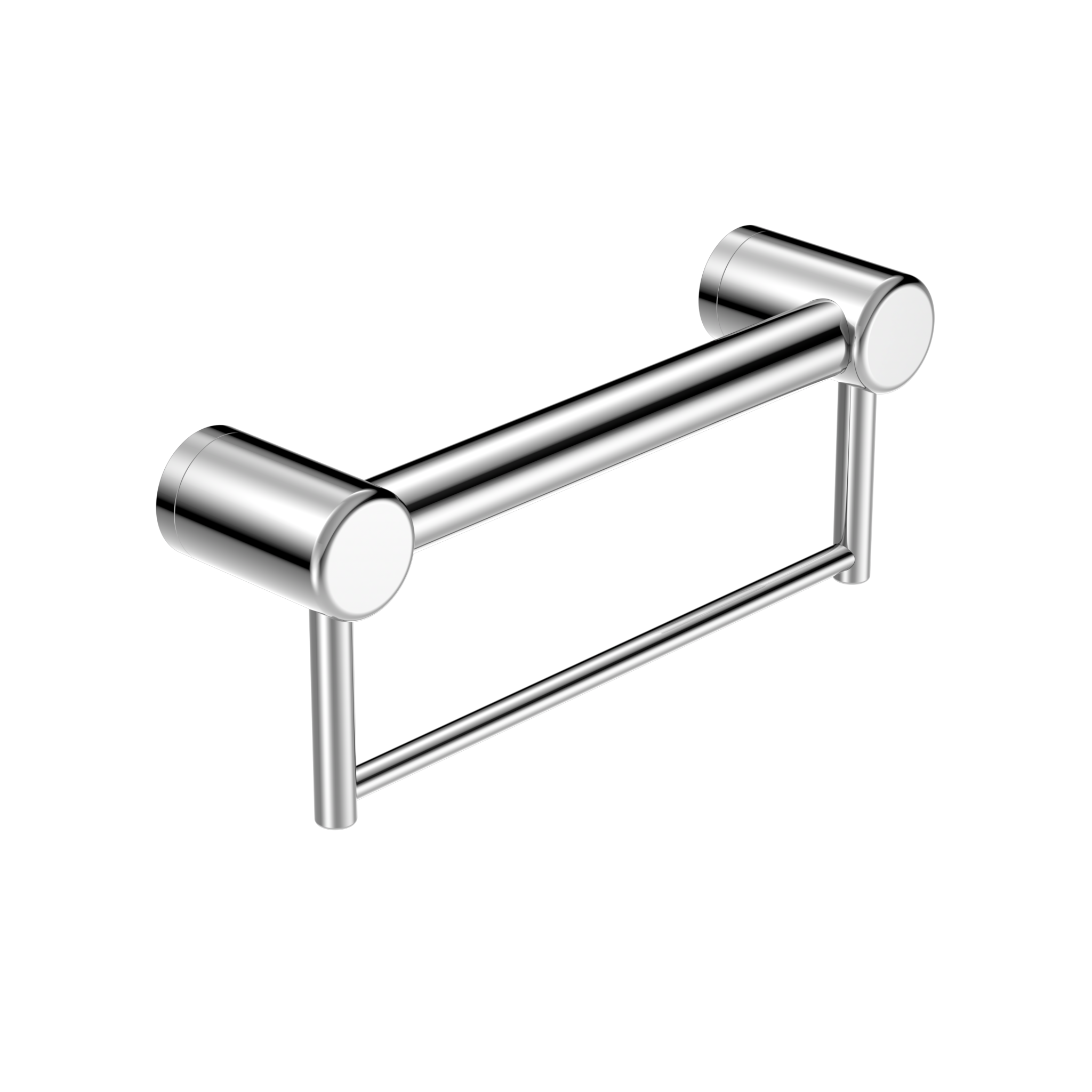 Mecca Care 32mm Grab Rail With Towel Holder 300mm Chrome