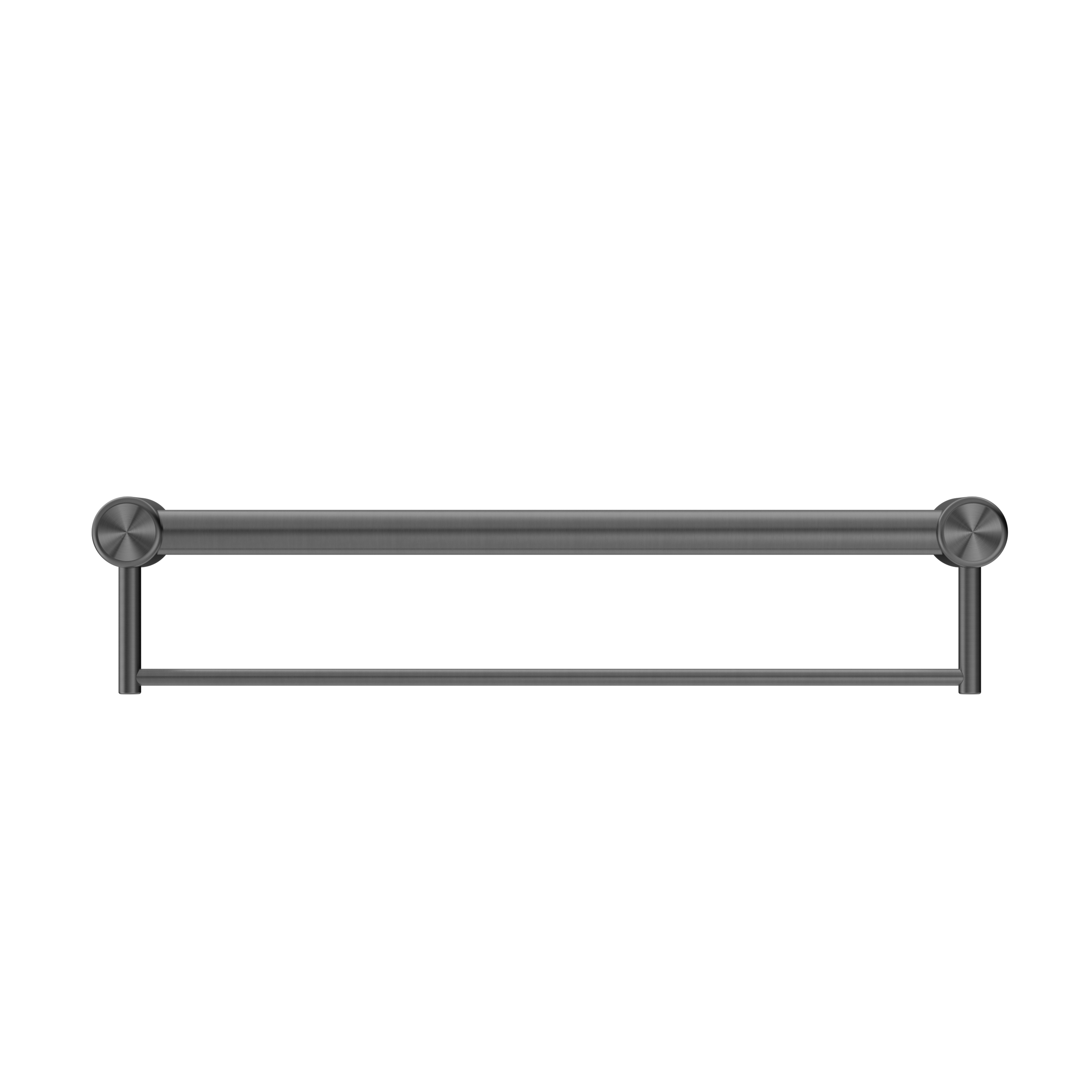 Mecca Care 32mm Grab Rail With Towel Holder 600mm Gun Metal