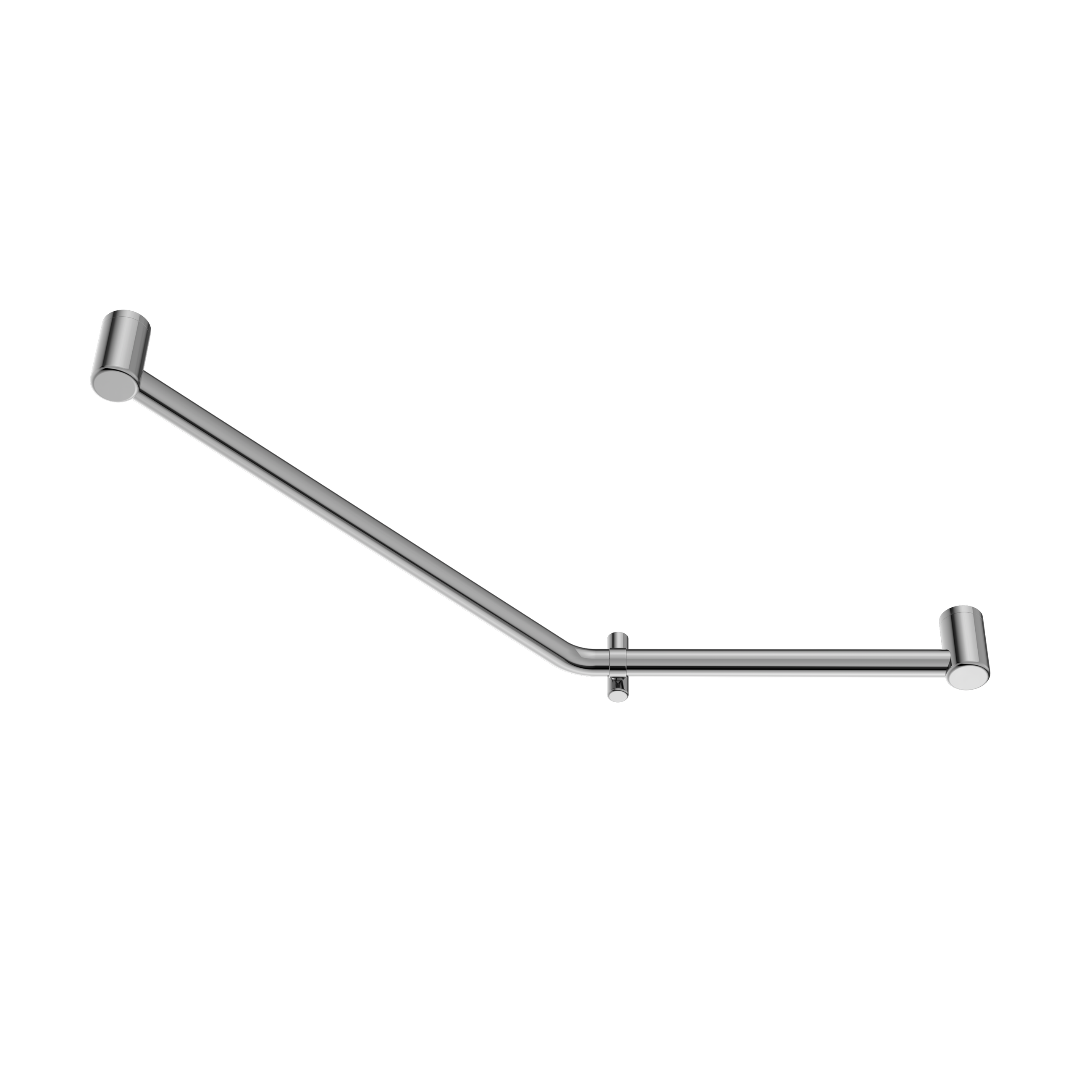 Mecca Care 32mm Ambulant 45 Degree Bent Tube Grab Rail 450X650mm Chrome