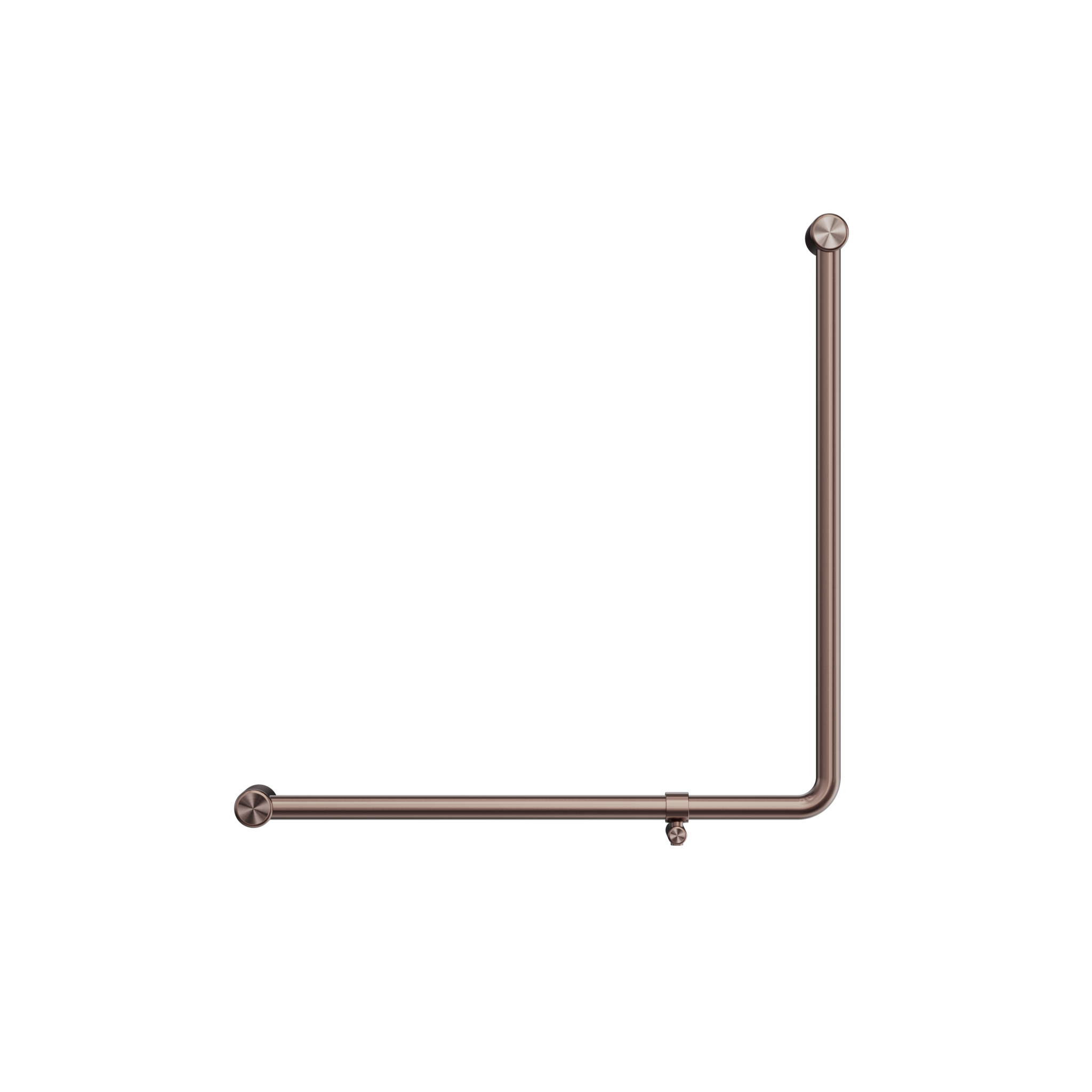 Mecca Care 32mm 90 Degree NZ4121 Accessible Toilet Grab Rail 750X750mm Brushed Bronze